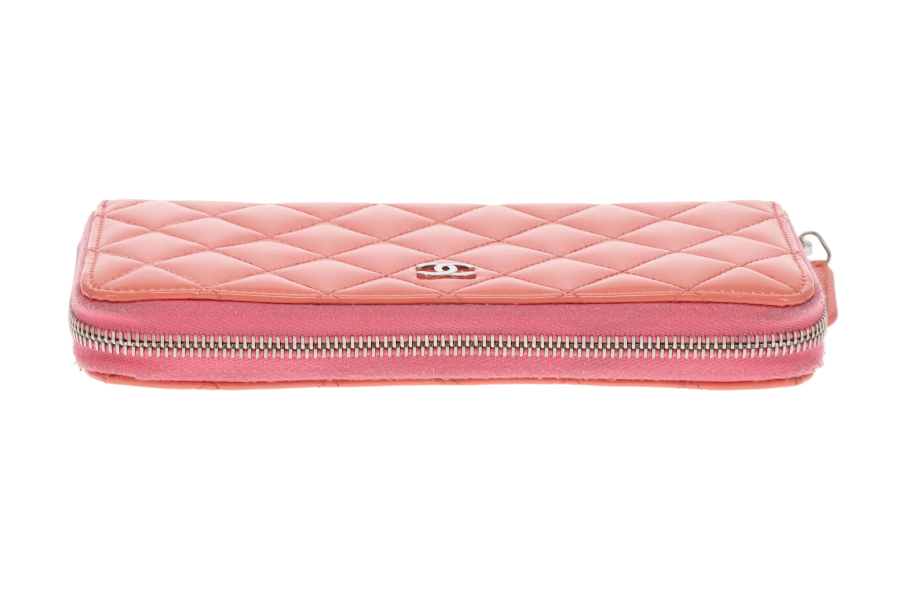 Chanel Classic Zipped wallet Long Patent Coral 2015/16 - Image 5