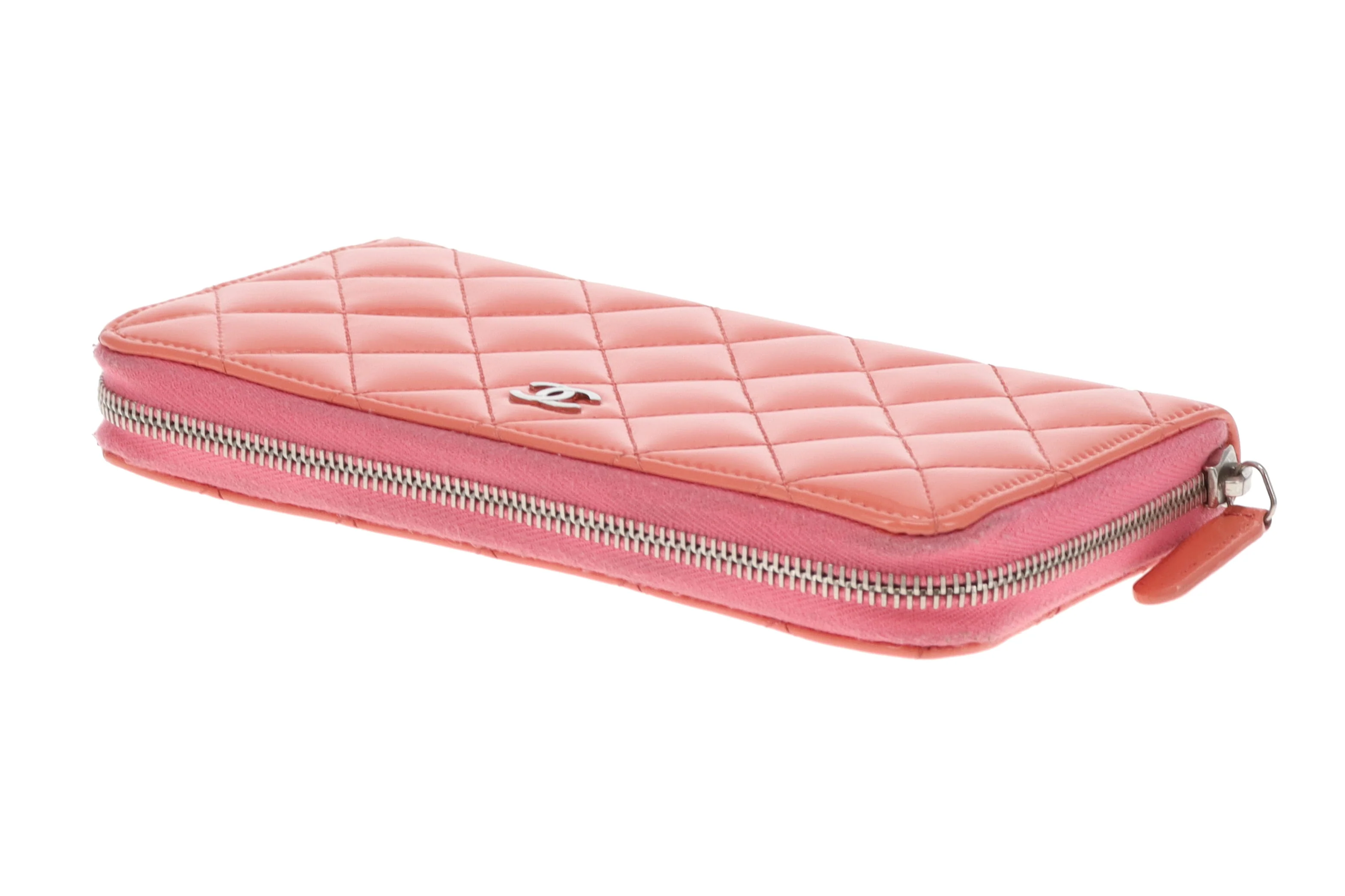 Chanel Classic Zipped wallet Long Patent Coral 2015/16 - Image 9