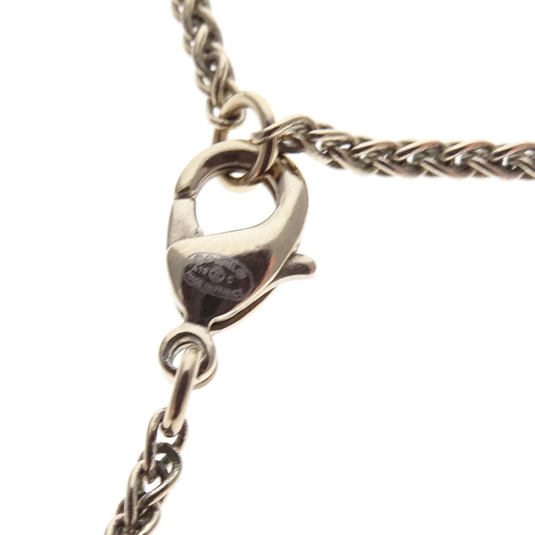 Chanel Costume Pearl & CC Pendant In Pale Gold On Chain 2019C - Image 5