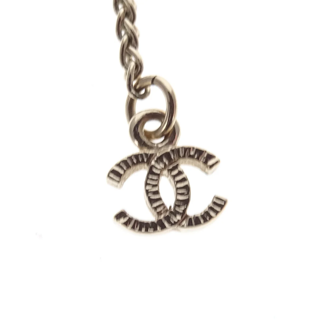 Chanel Costume Pearl & CC Pendant In Pale Gold On Chain 2019C - Image 8