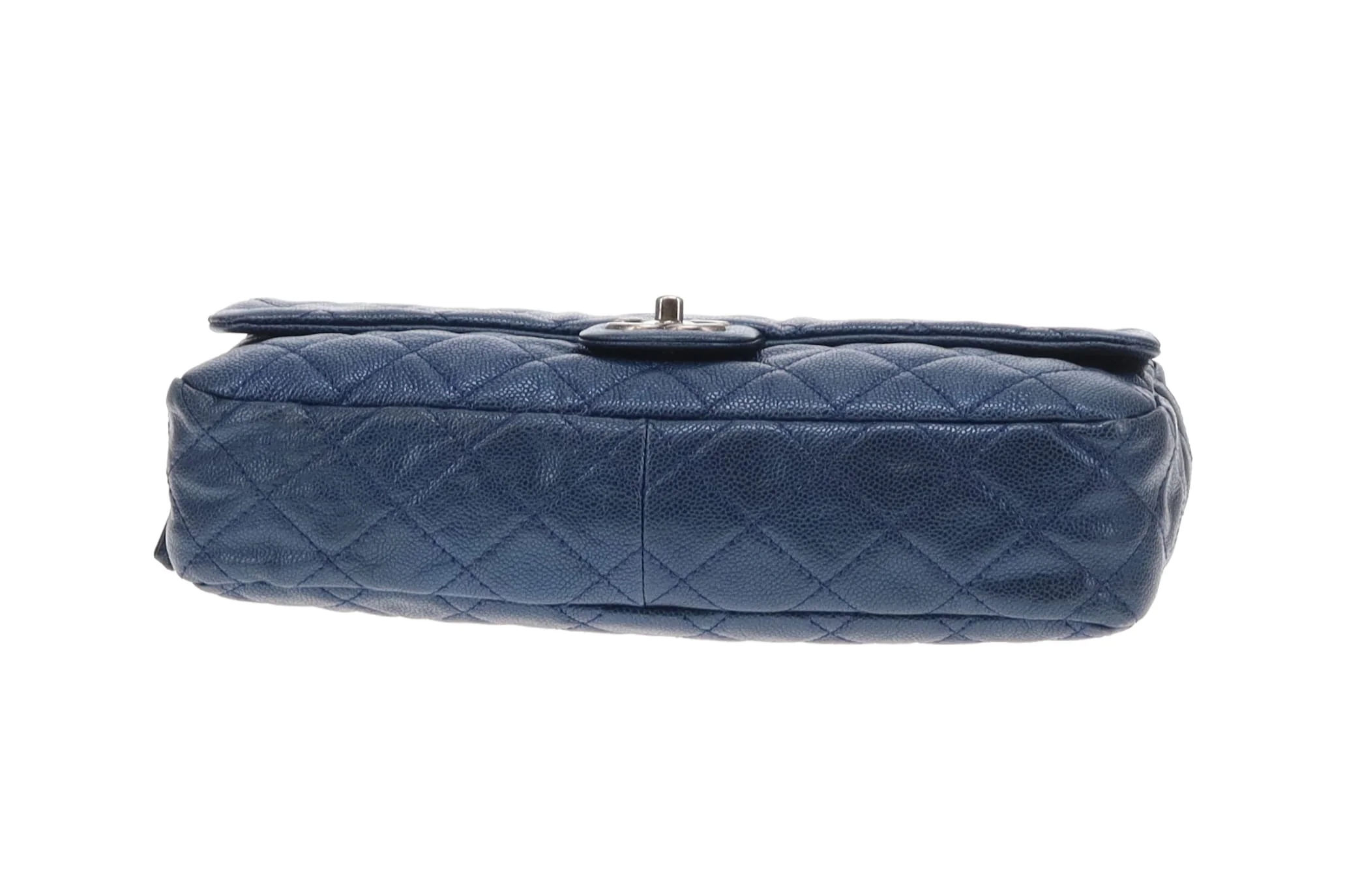 Chanel Easy Flap Metallic Blue Caviar 2012 - Image 10