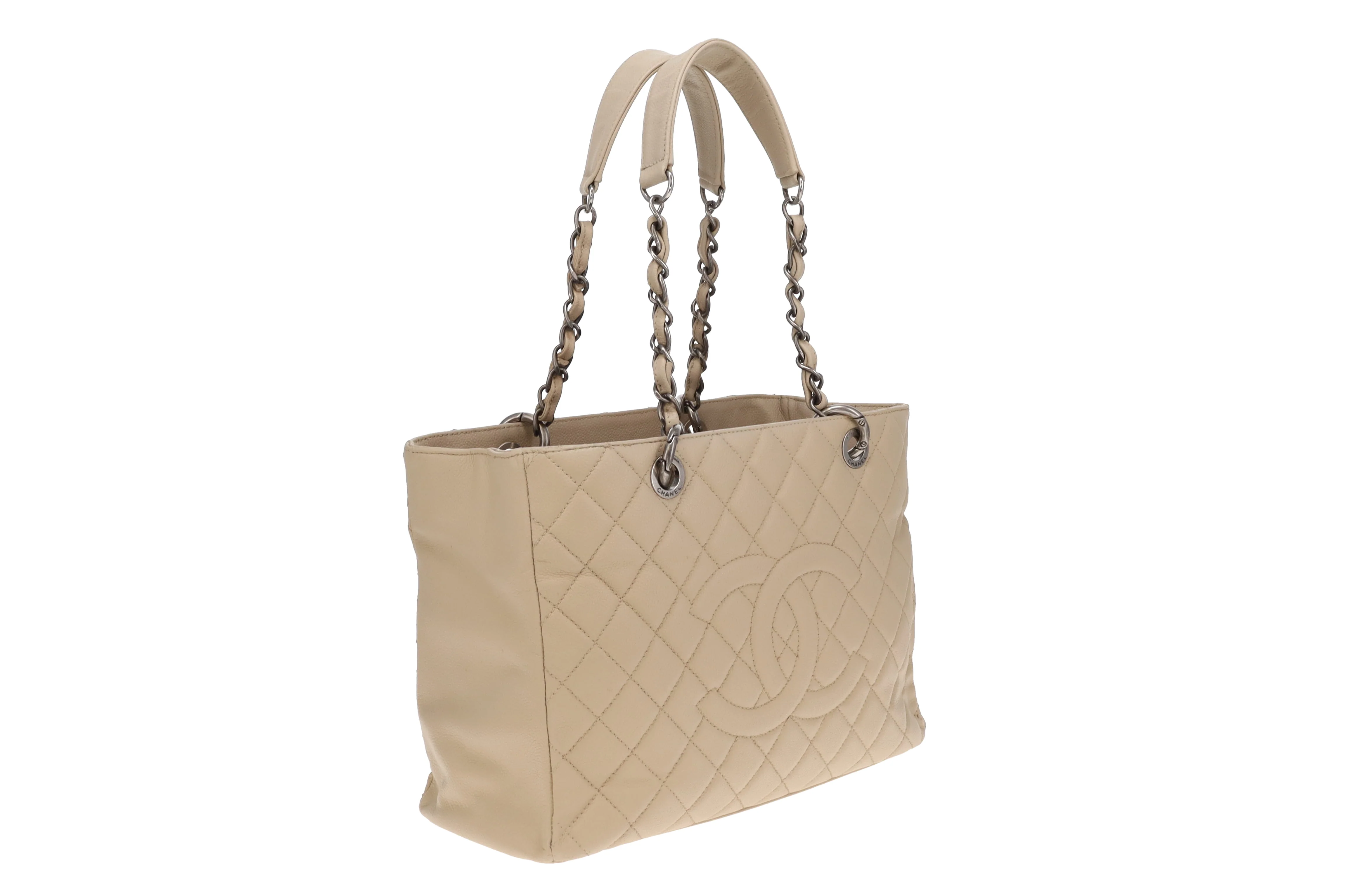 Chanel GST Light Beige New Model With Ruthenium Hardware 2009 - Image 4
