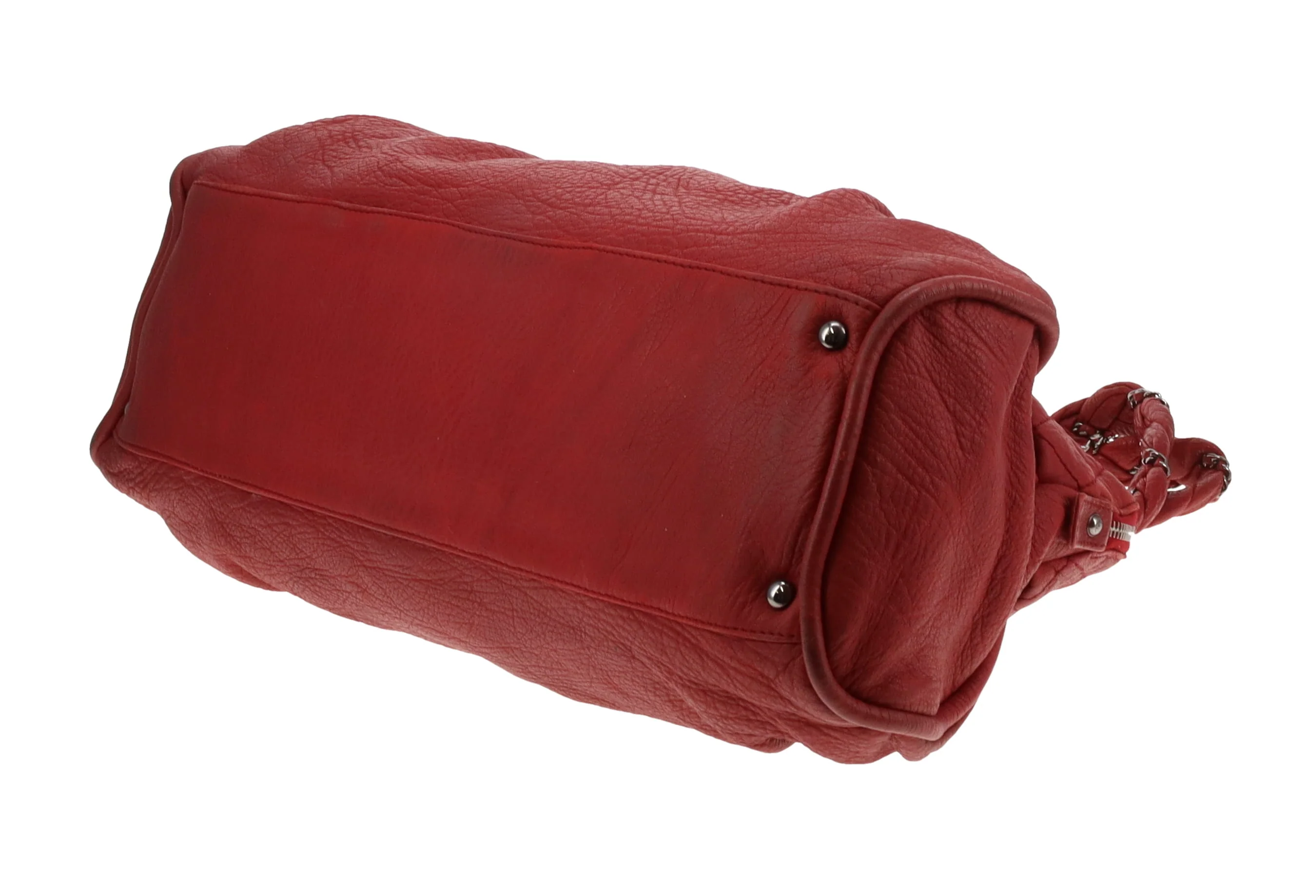Chanel Lady Braid Large Shoulder Bag Red - Image 8