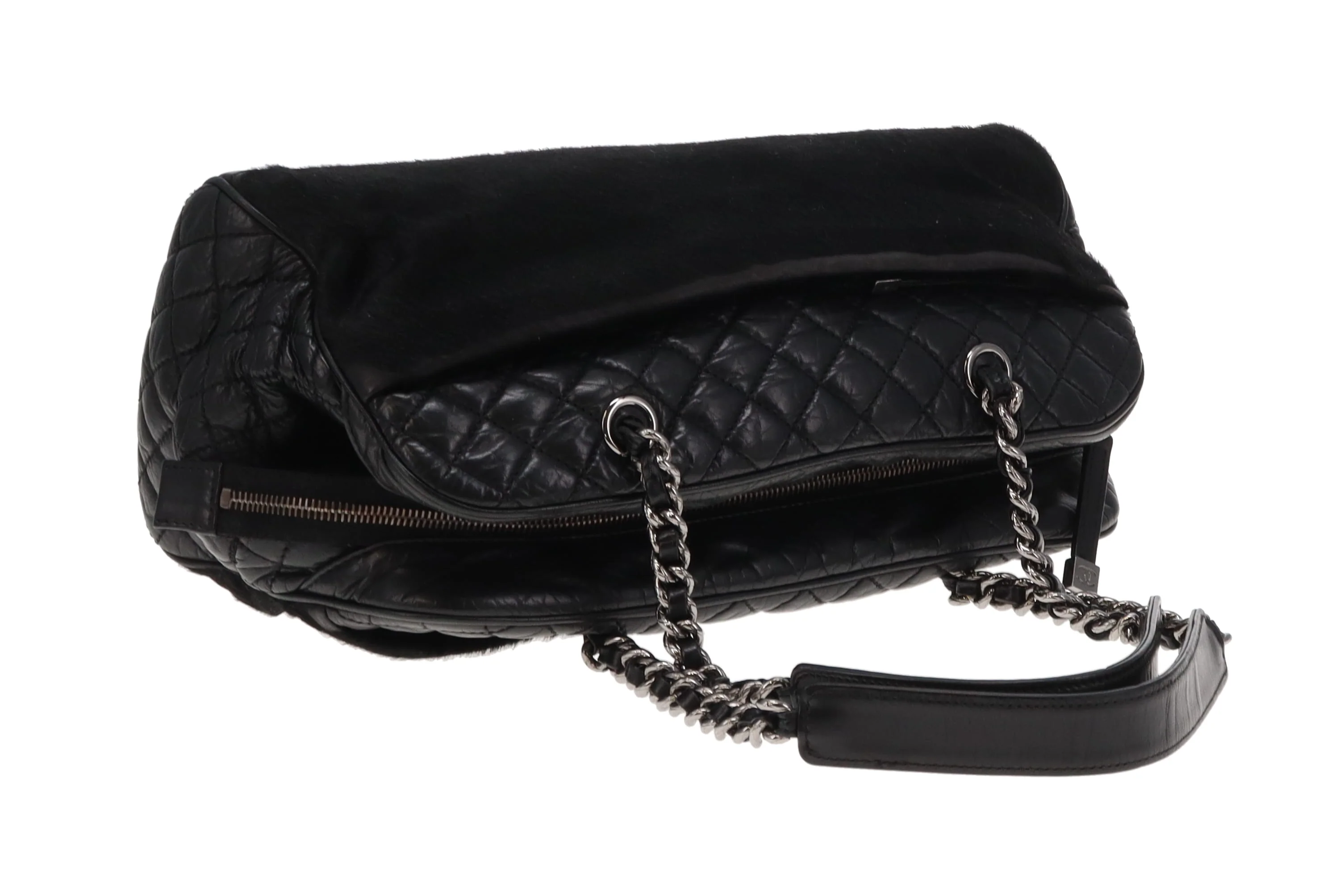 Chanel Mademoiselle Shoulder Bag Vintage Leather and Pony Hair 2005/06 - Image 10