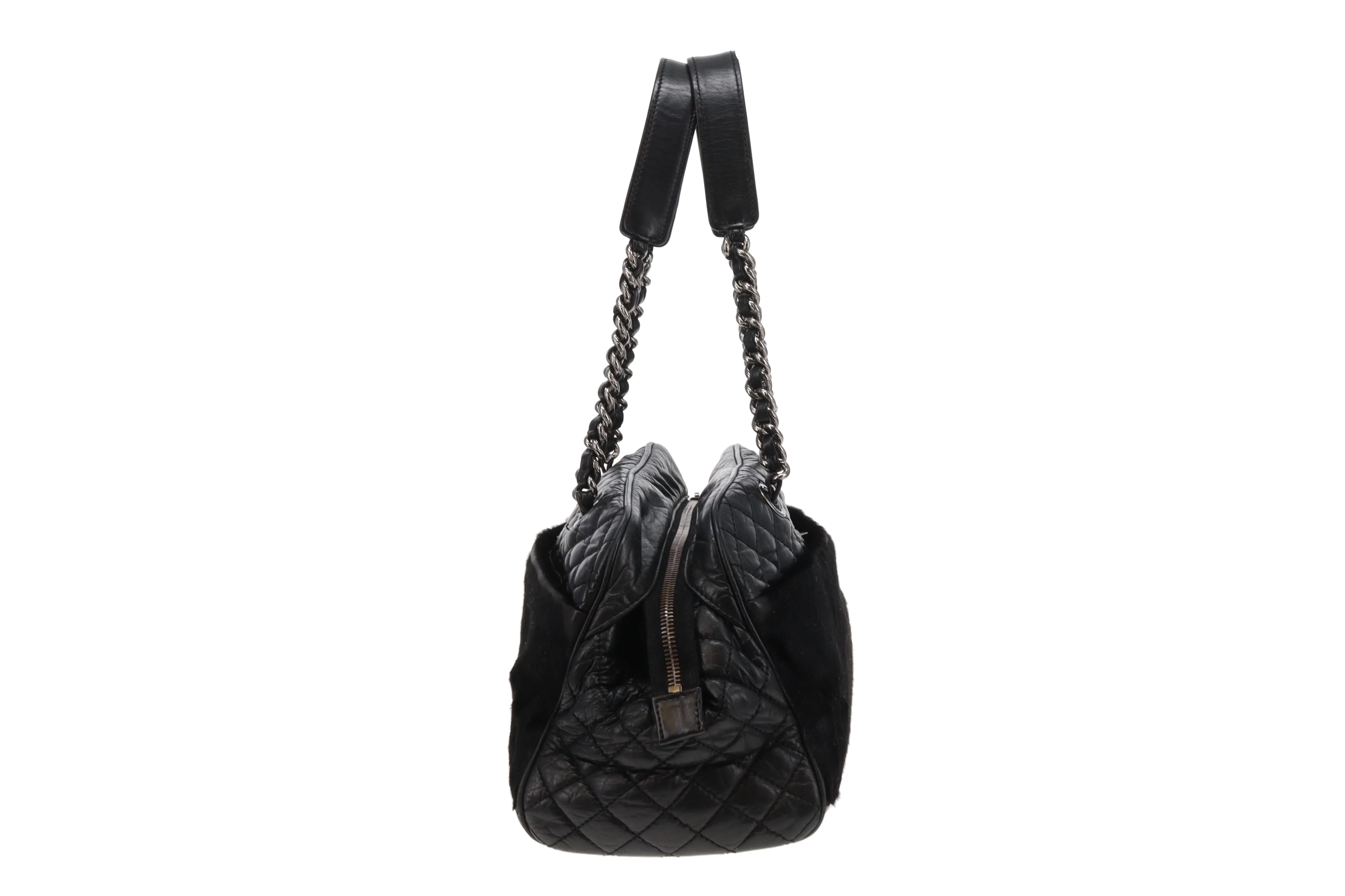 Chanel Mademoiselle Shoulder Bag Vintage Leather and Pony Hair 2005/06 - Image 5