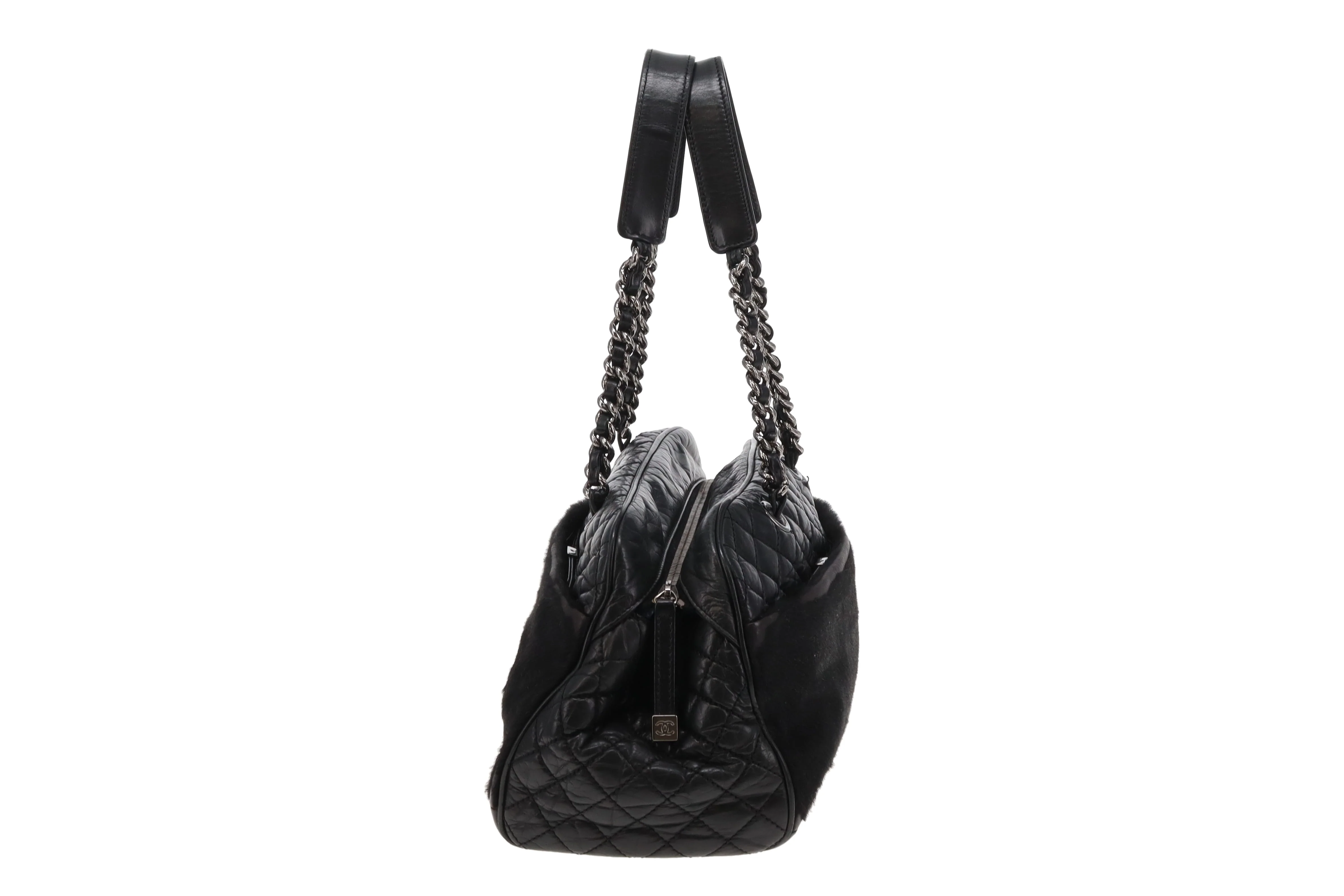 Chanel Mademoiselle Shoulder Bag Vintage Leather and Pony Hair 2005/06 - Image 7
