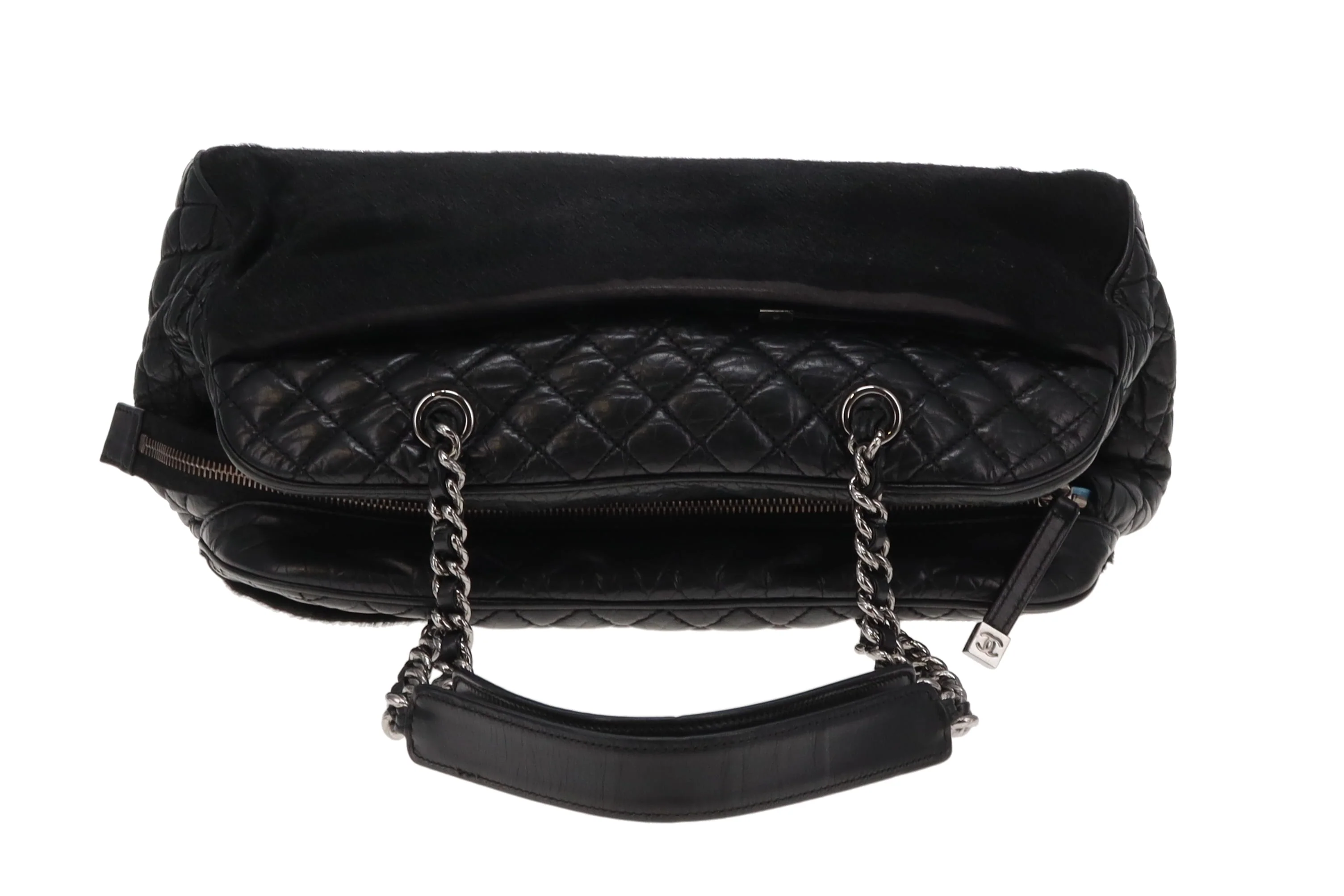 Chanel Mademoiselle Shoulder Bag Vintage Leather and Pony Hair 2005/06 - Image 9