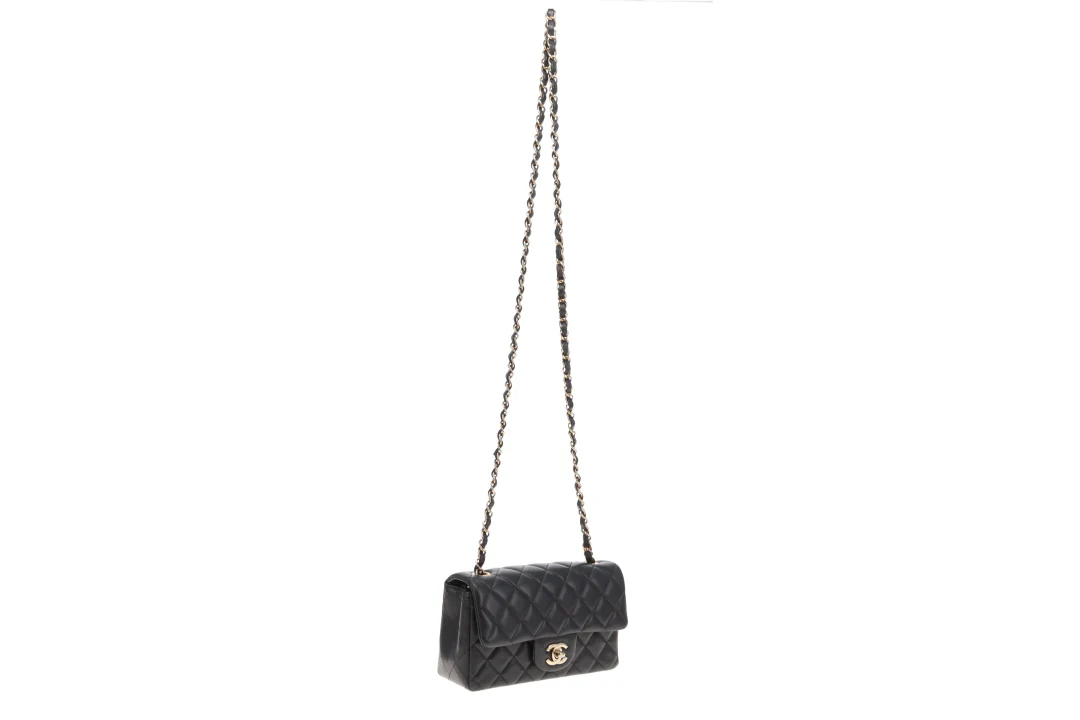 Chanel Mini Rectangle Flap Black Lambskin (NFID) - Image 11