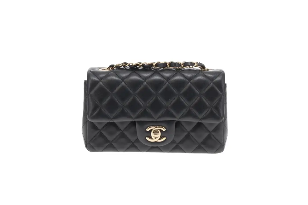 Chanel Mini Rectangle Flap Black Lambskin (NFID) - Image 2