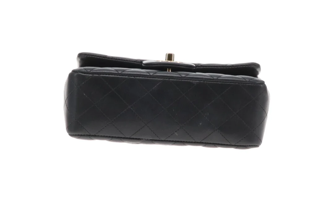 Chanel Mini Rectangle Flap Black Lambskin (NFID) - Image 8