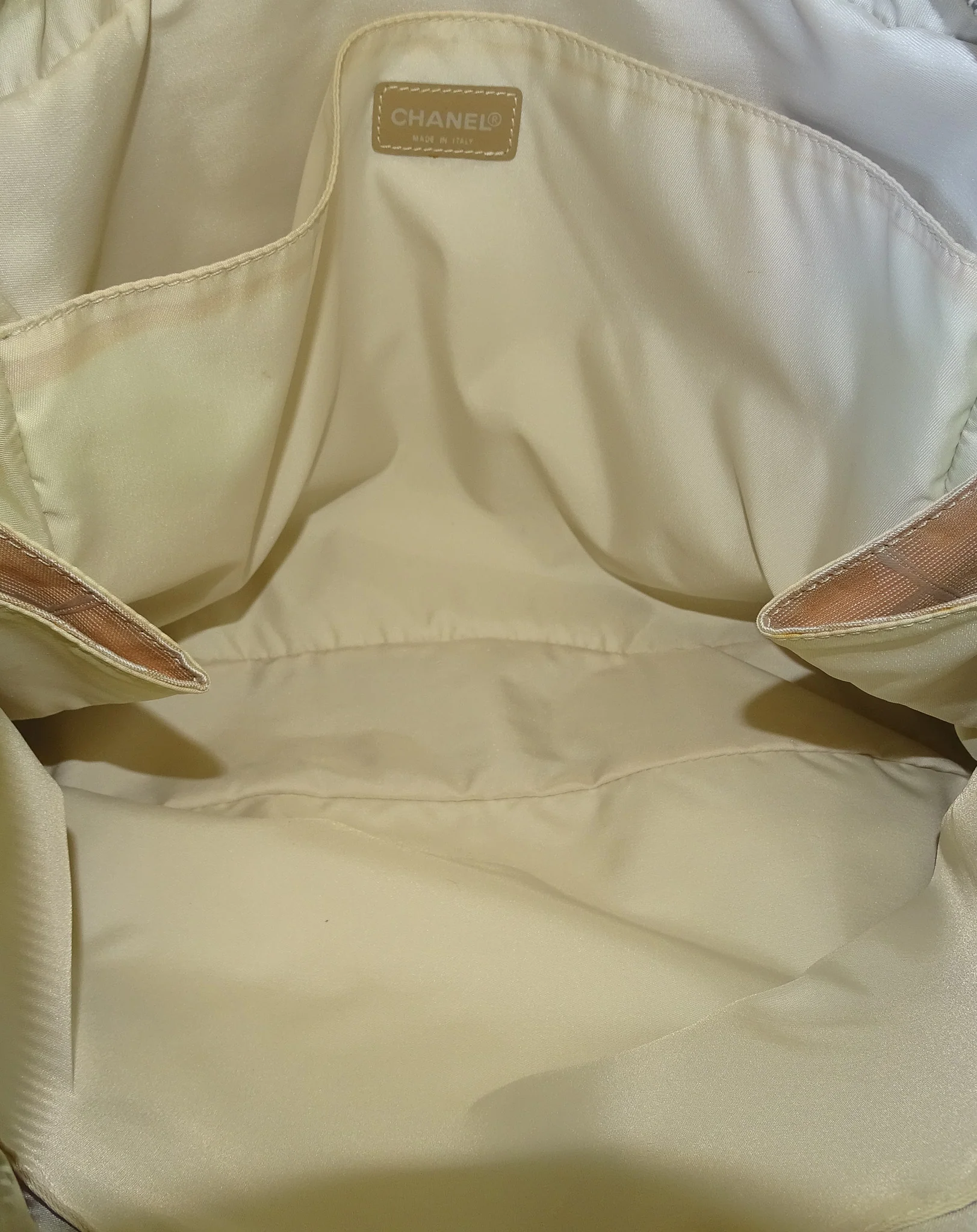 Chanel Beige New Travel Line Nylon Briefcase 2002/03 - Image 12