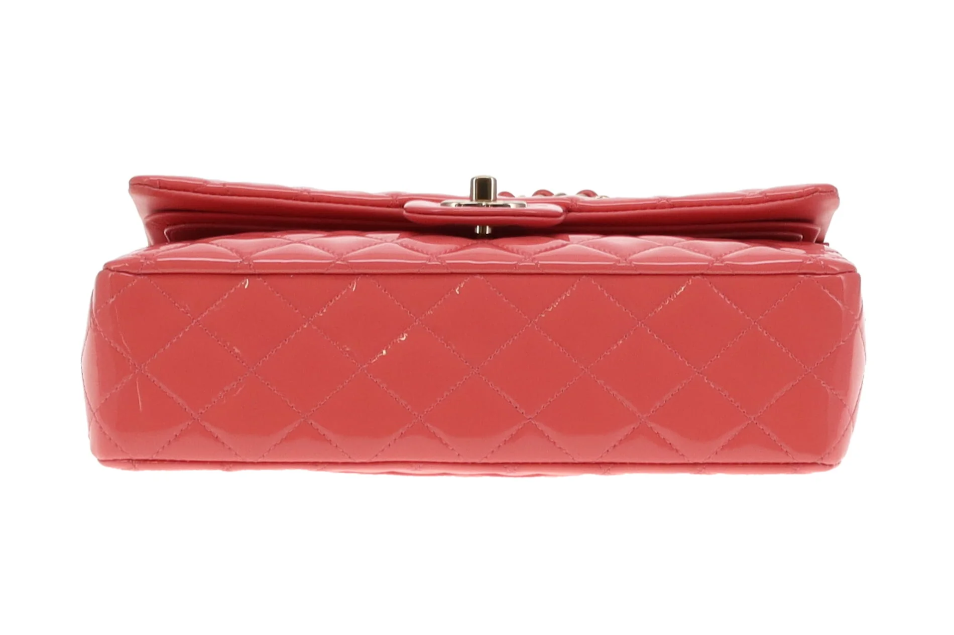 Chanel Petal Pink Patent Classic Double Flap Bag 2016/17 - Image 11
