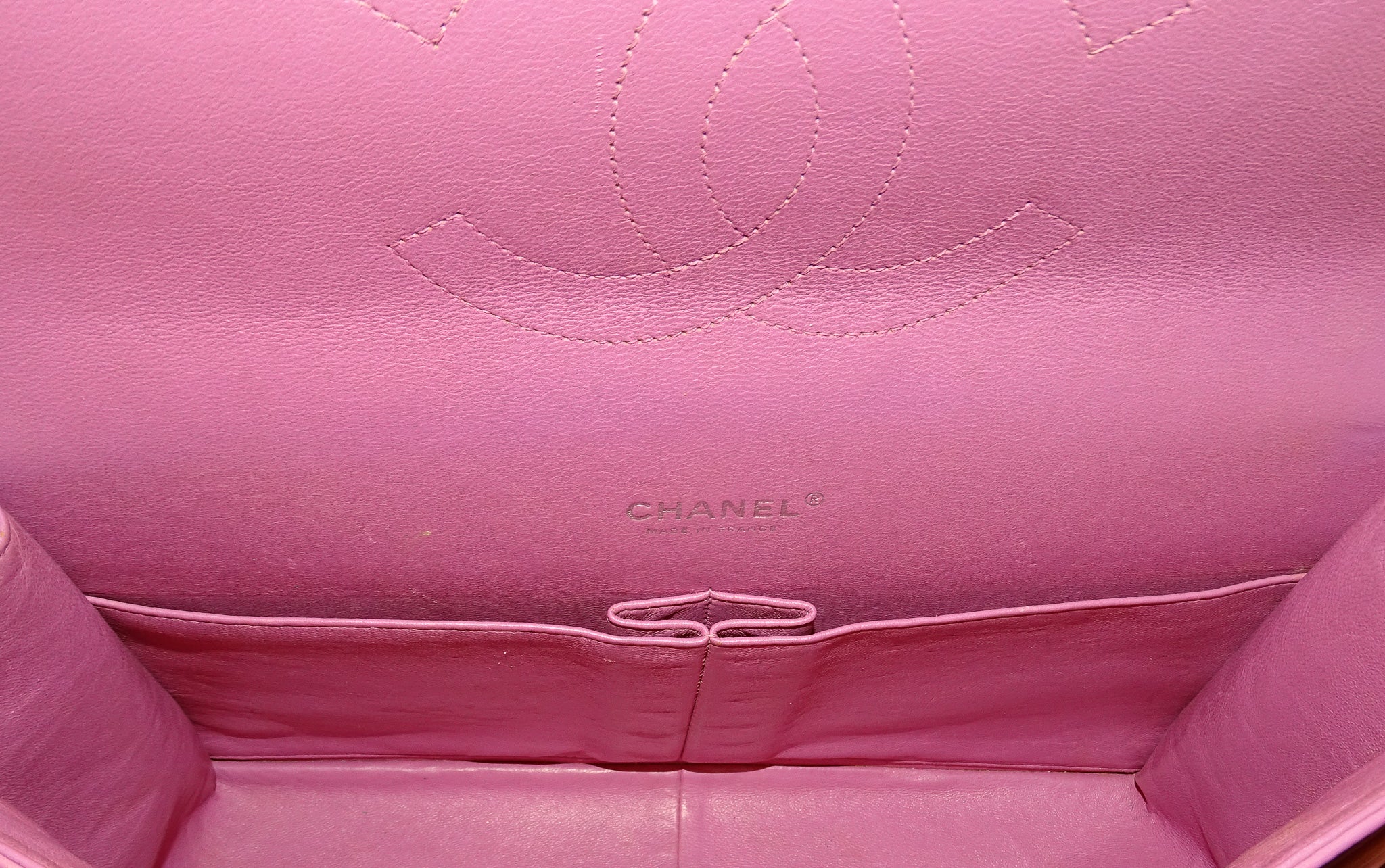Chanel Pink Maxi Double Flap 14 Series - Image 13