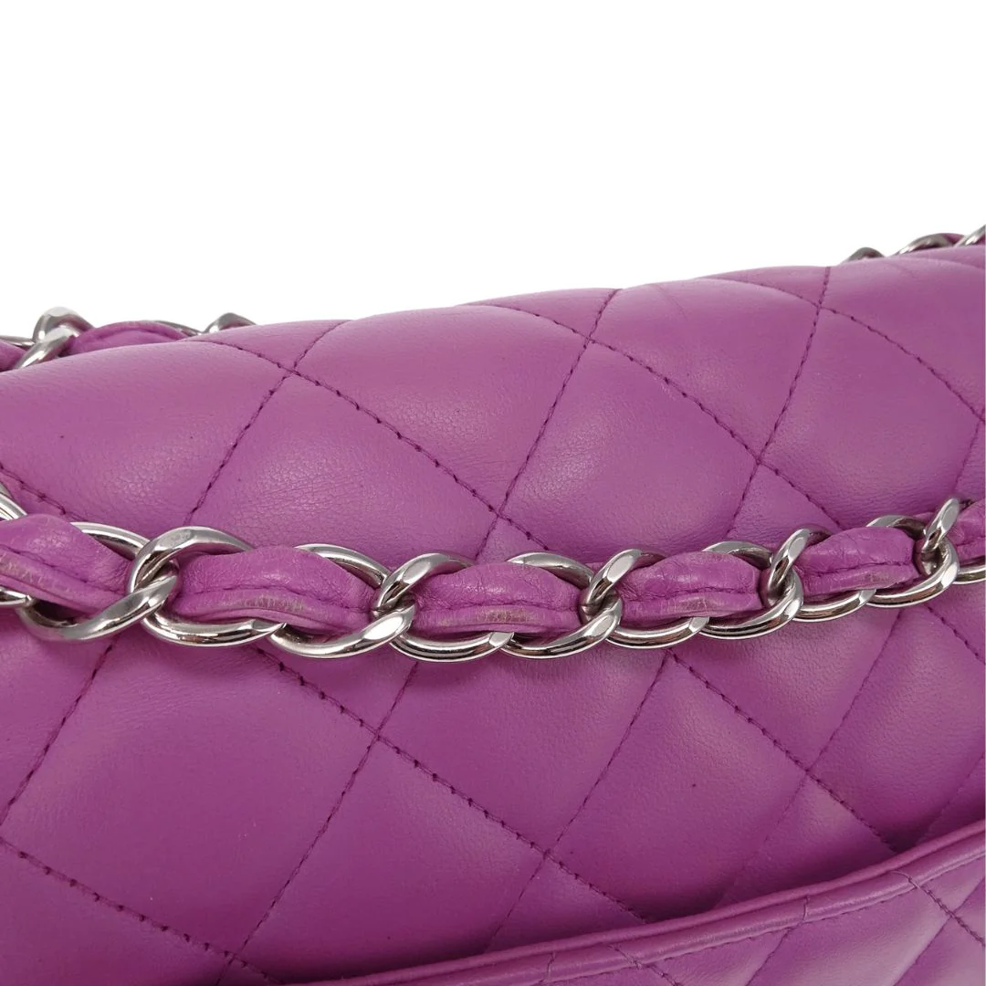 Chanel Pink Maxi Double Flap 14 Series - Image 15