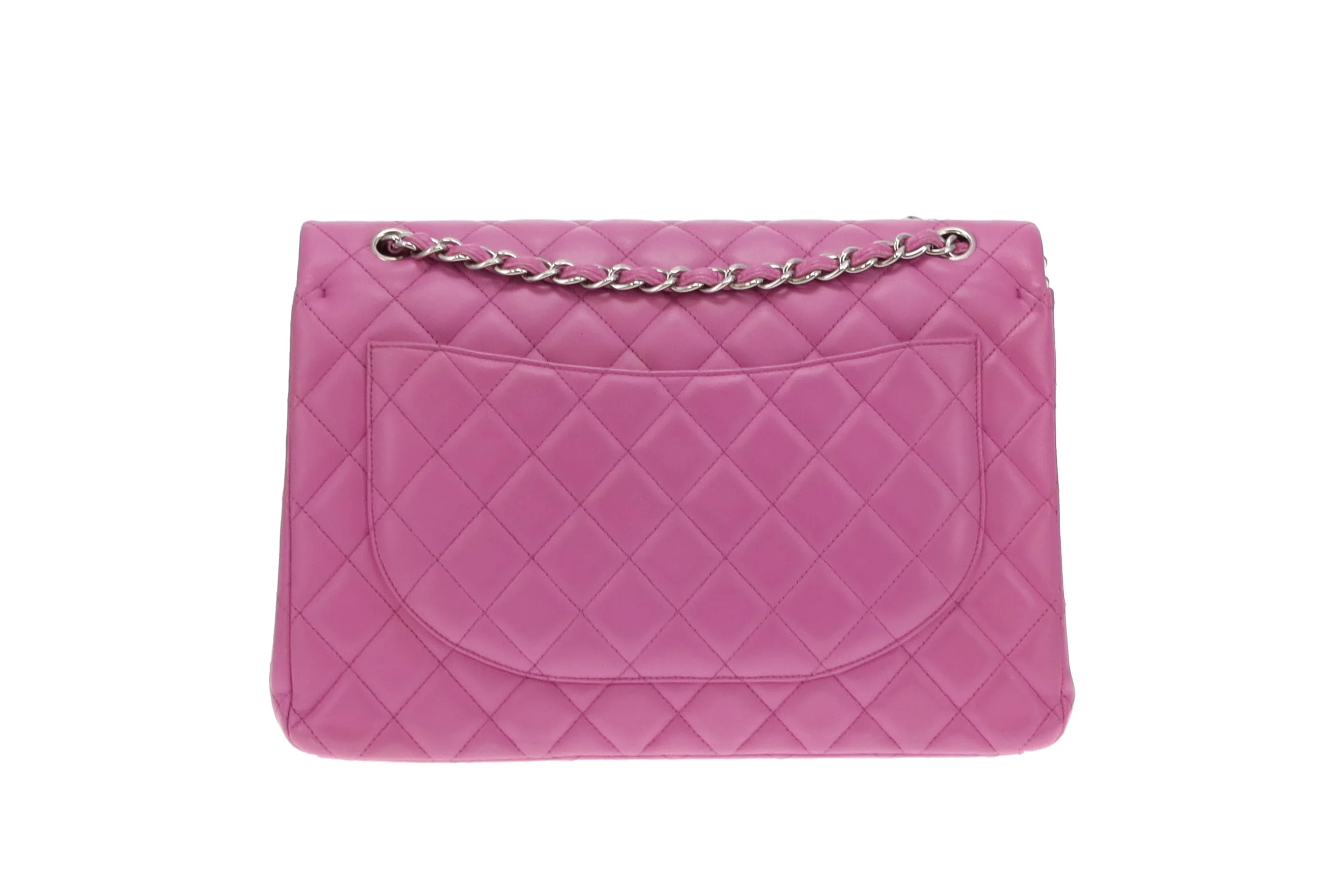 Chanel Pink Maxi Double Flap 14 Series - Image 8