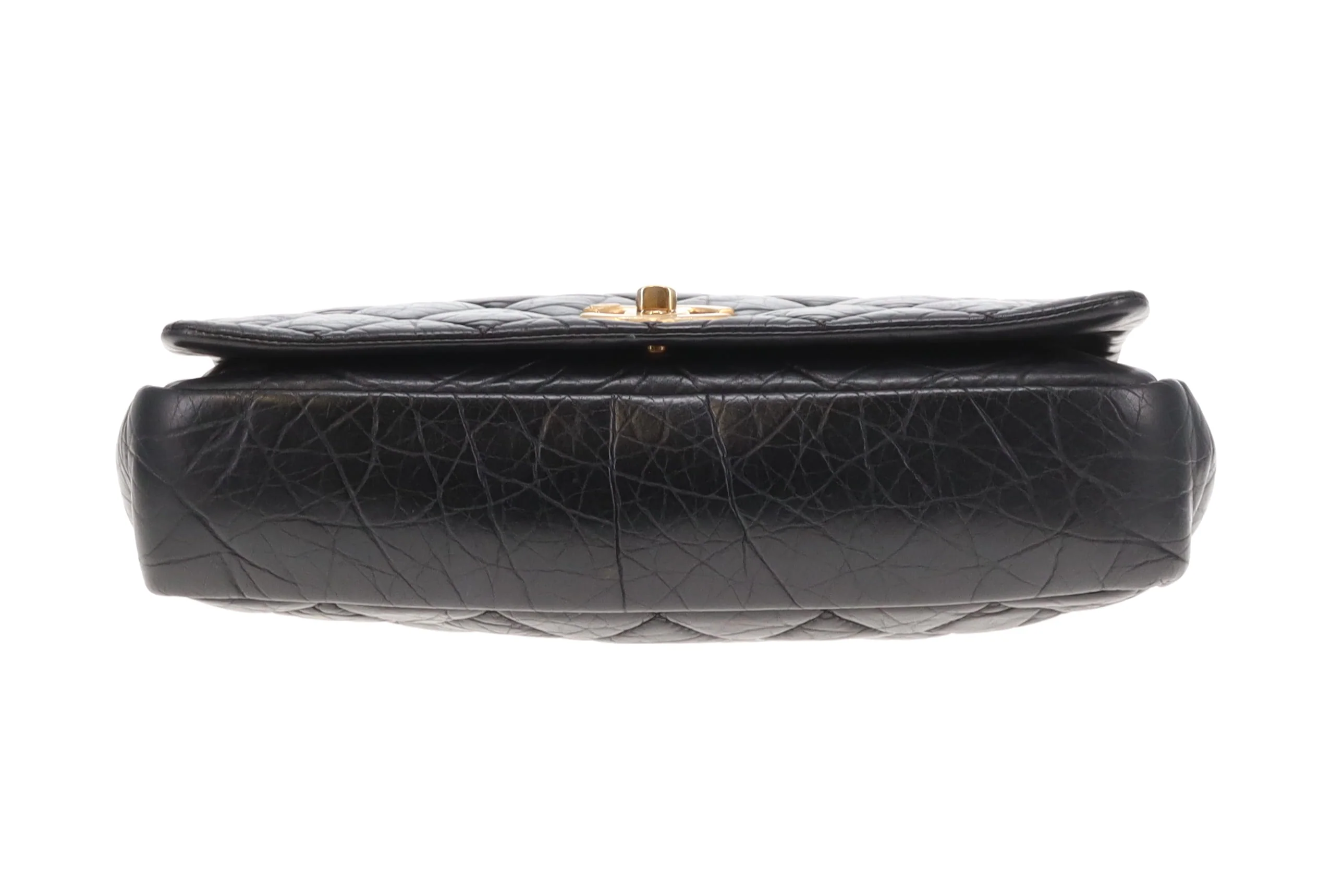Chanel Pondichery Flap Bag Black Calfskin GHW 2012 - Image 11