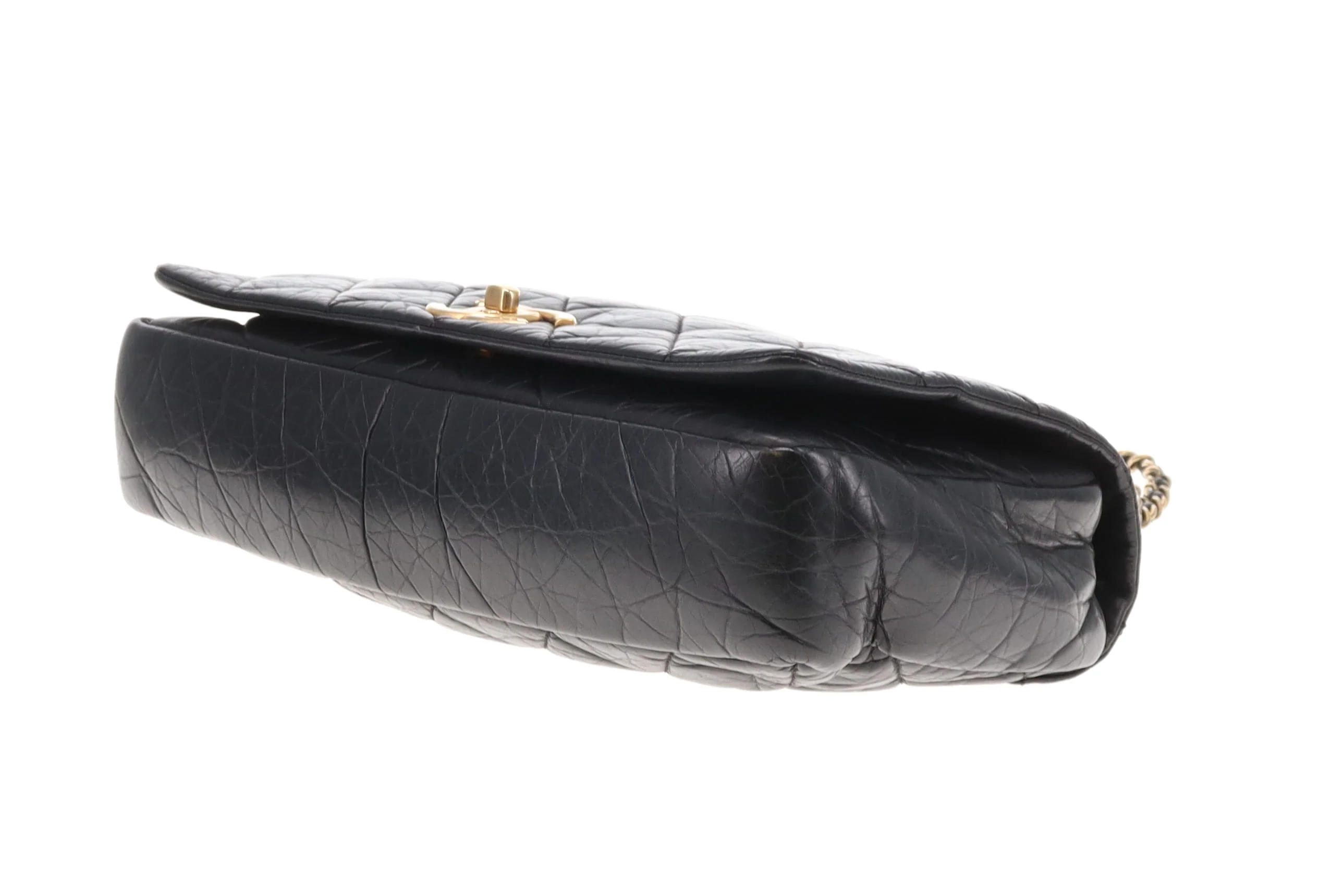 Chanel Pondichery Flap Bag Black Calfskin GHW 2012 - Image 13