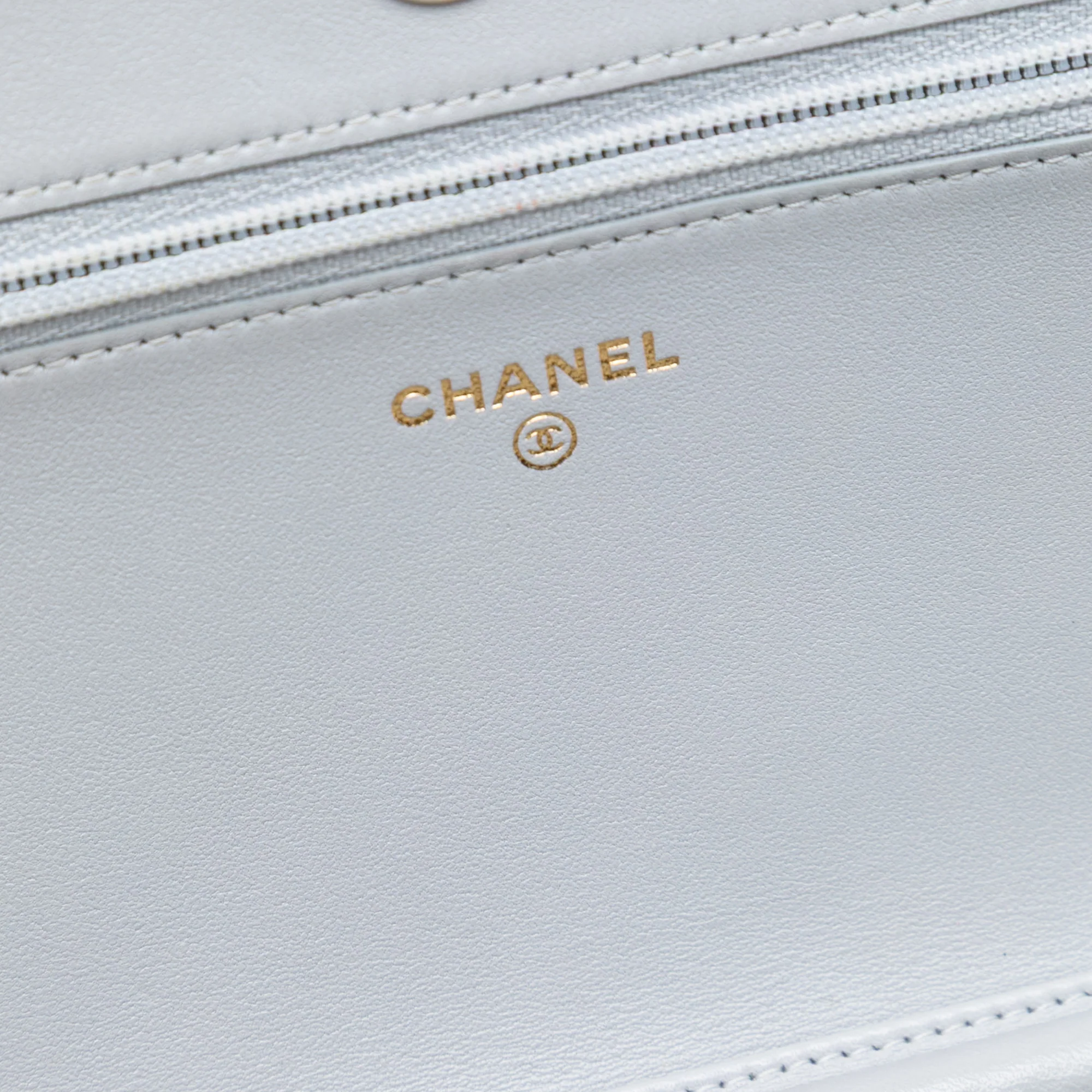 Chanel Wallet On Chain Boy Quilted Lambskin Grey 2018 - Image 10