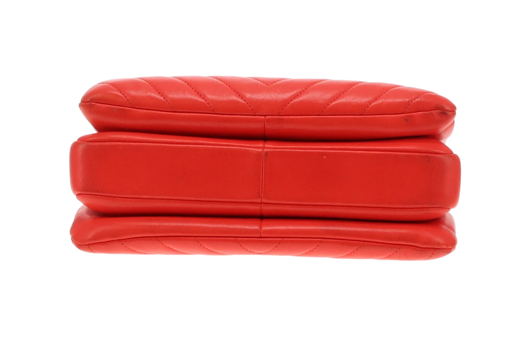 Chanel Trendy Small CC Top Handle Red Chevron 2019 - Image 12