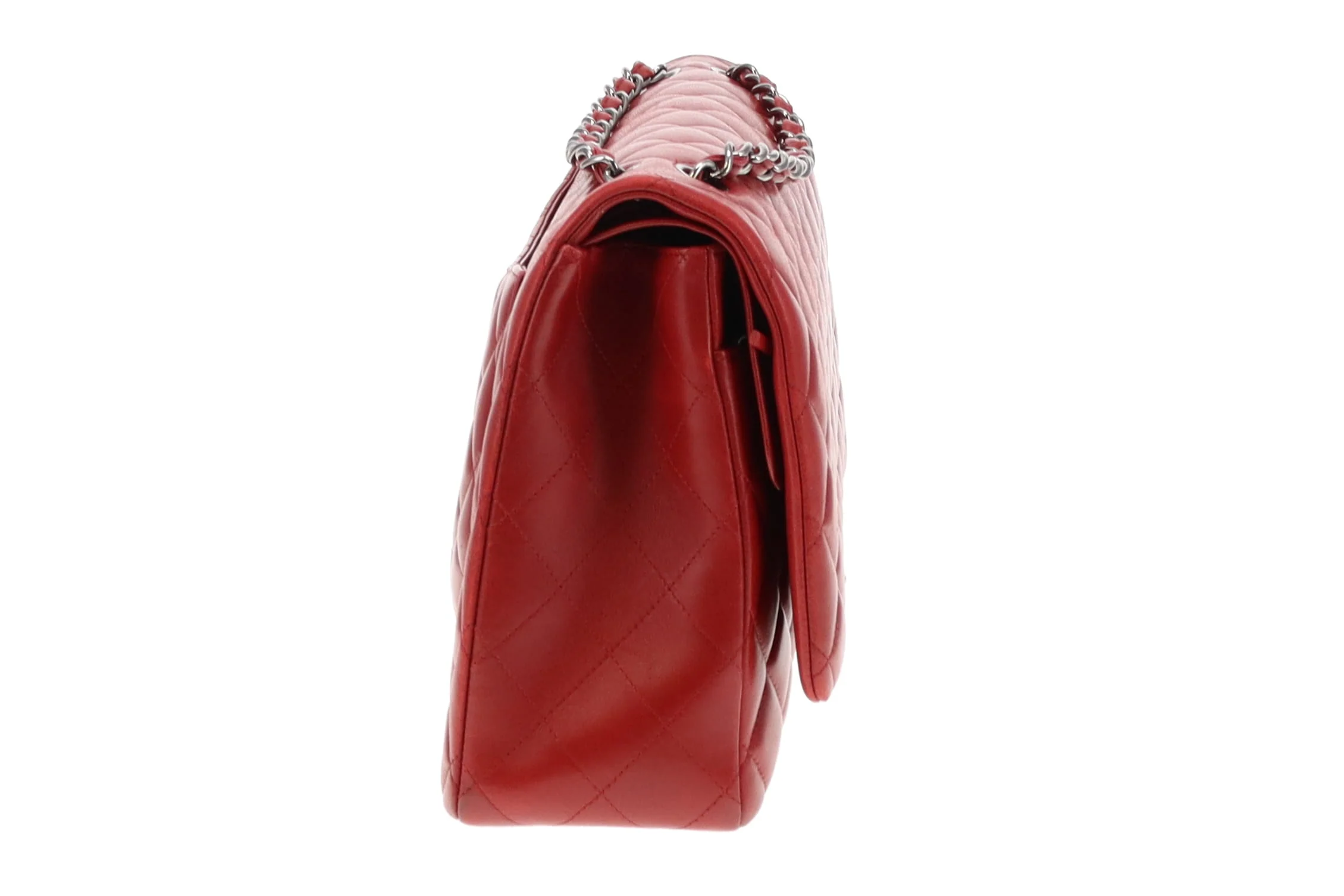 Chanel Classic Maxi Double Flap Rouge Leather SH 2013/14 - Image 9