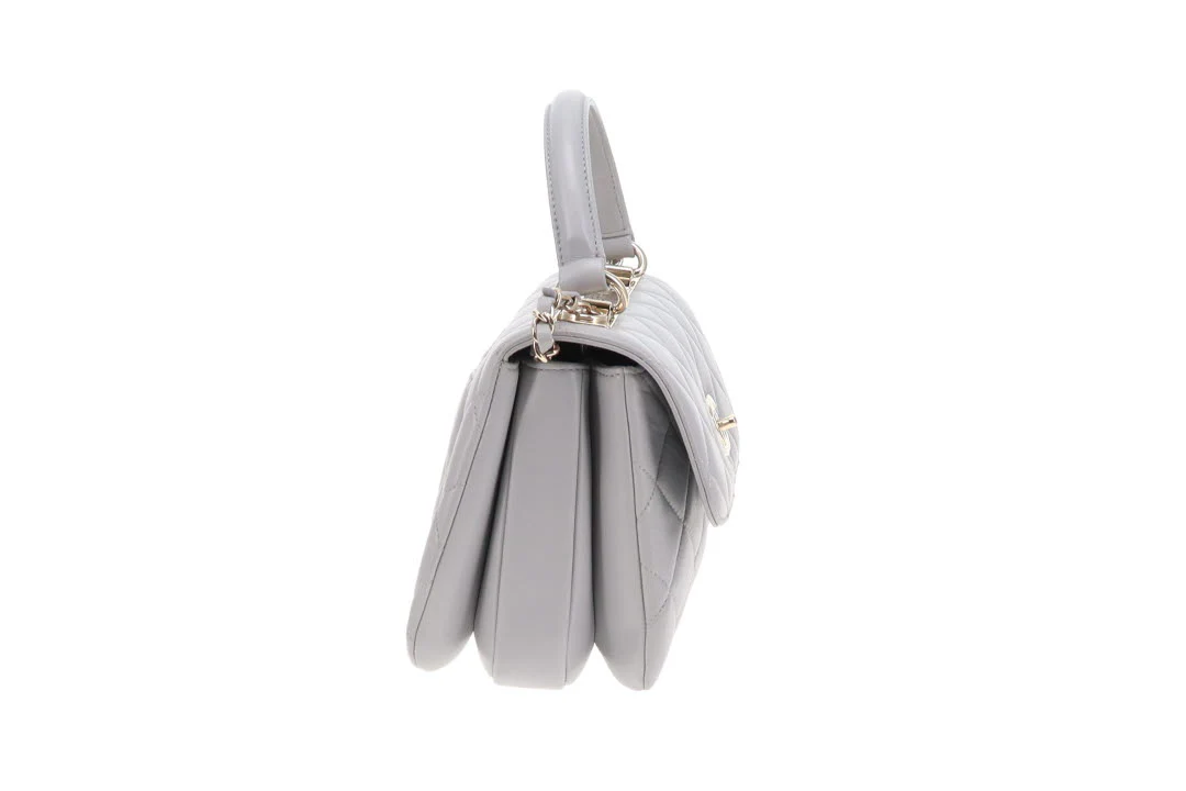 Chanel Trendy CC Small Grey Lambskin 2019 - Image 6