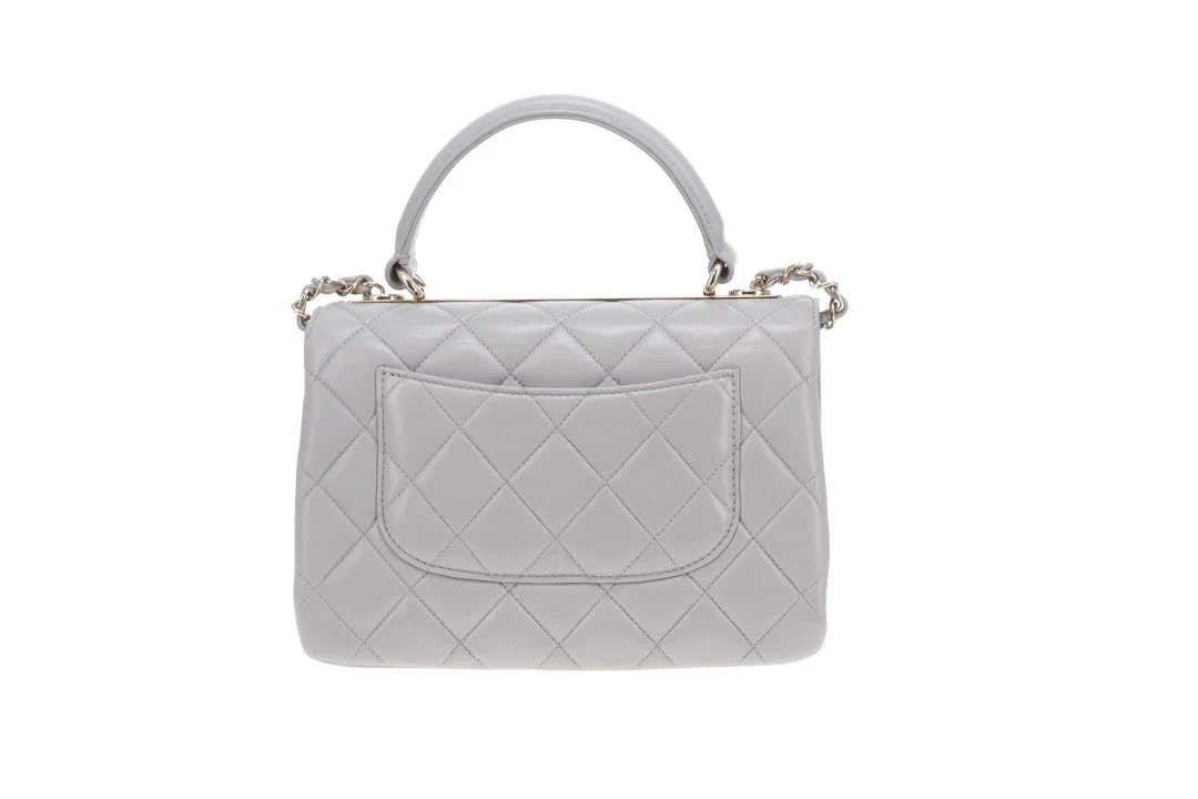 Chanel Trendy CC Small Grey Lambskin 2019 - Image 7
