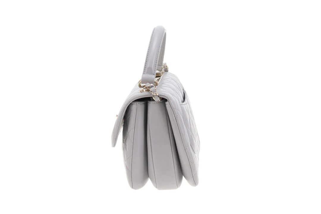 Chanel Trendy CC Small Grey Lambskin 2019 - Image 8