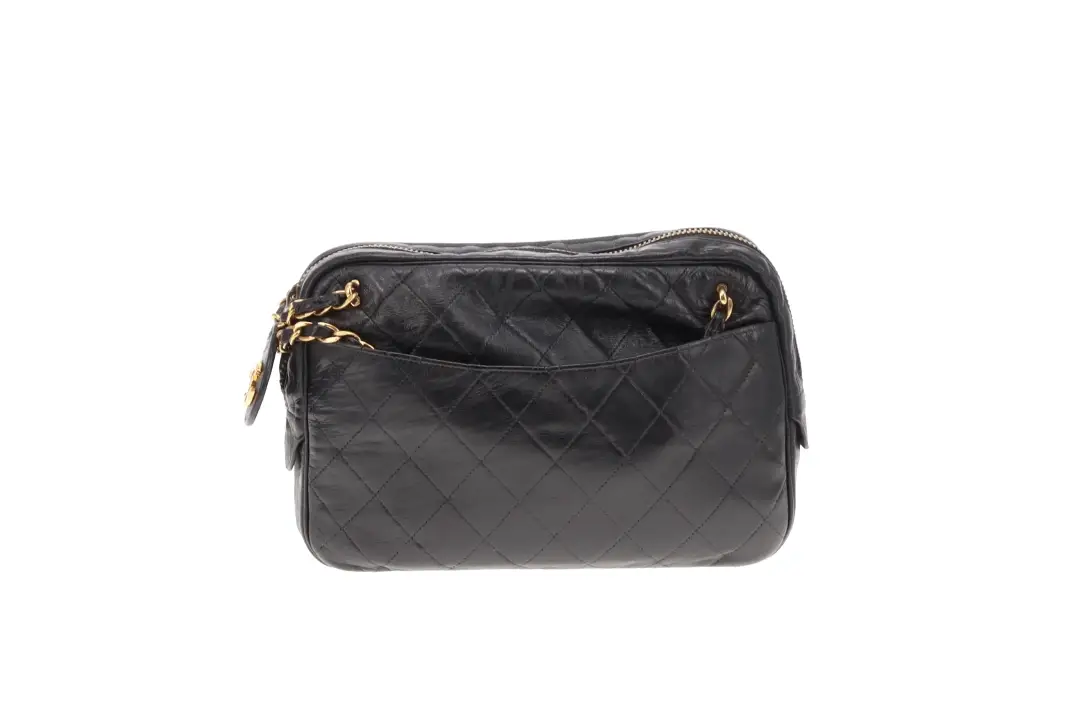 Chanel Vintage Camera Bag With Chain 1989/91 - Image 4