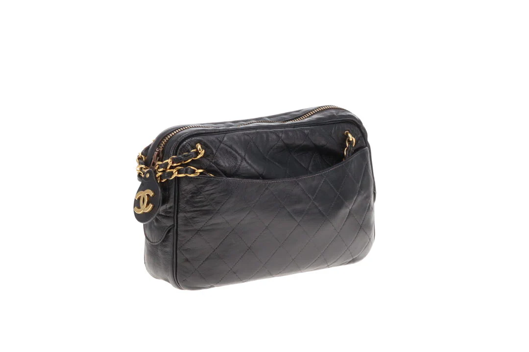 Chanel Vintage Camera Bag With Chain 1989/91 - Image 5
