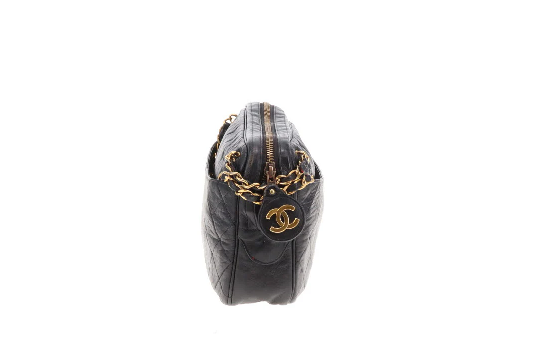 Chanel Vintage Camera Bag With Chain 1989/91 - Image 6