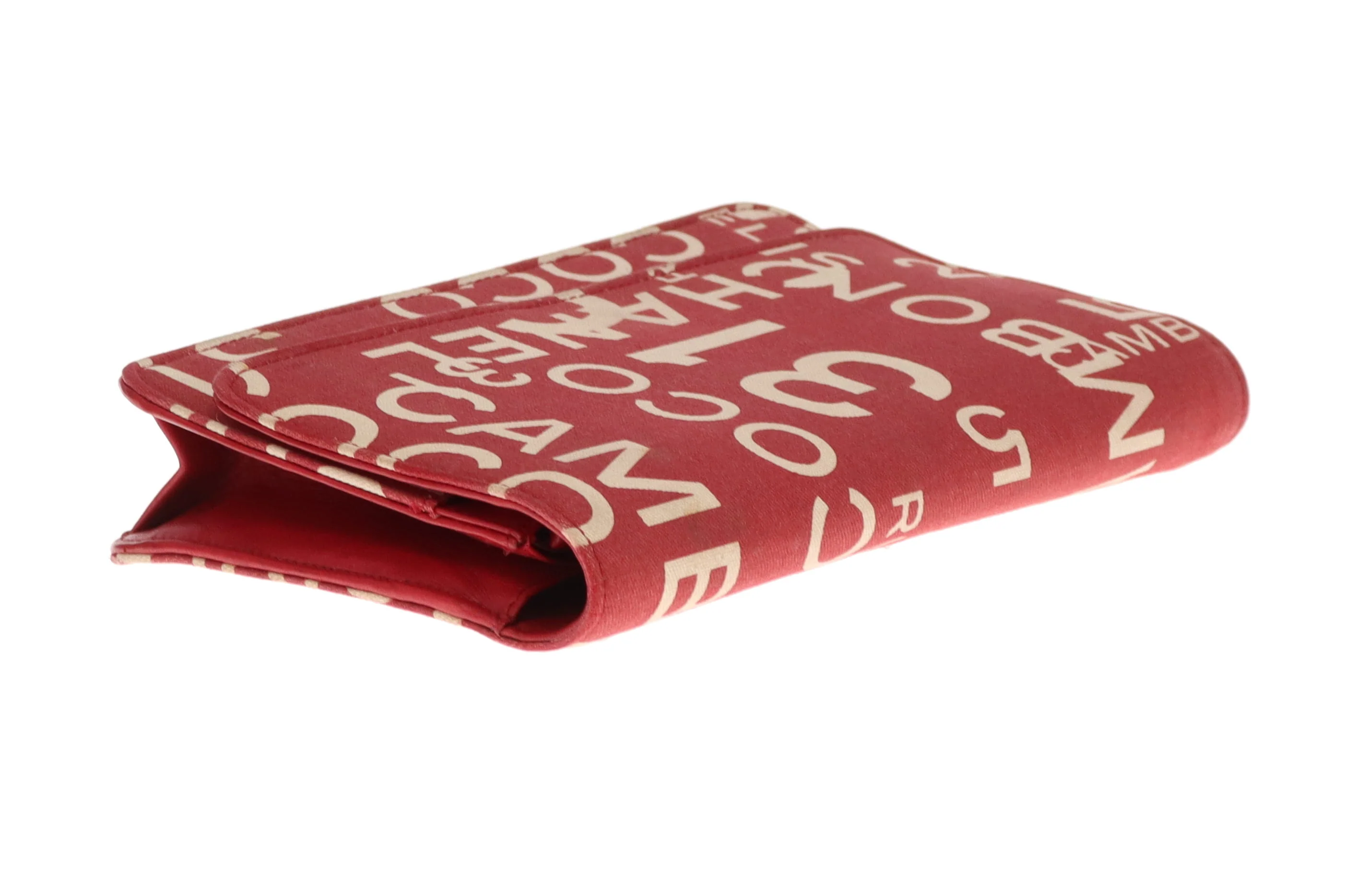 Chanel Wallet On Chain 31 Rue Cambon Red Canvas & Leather 2002/03 - Image 11