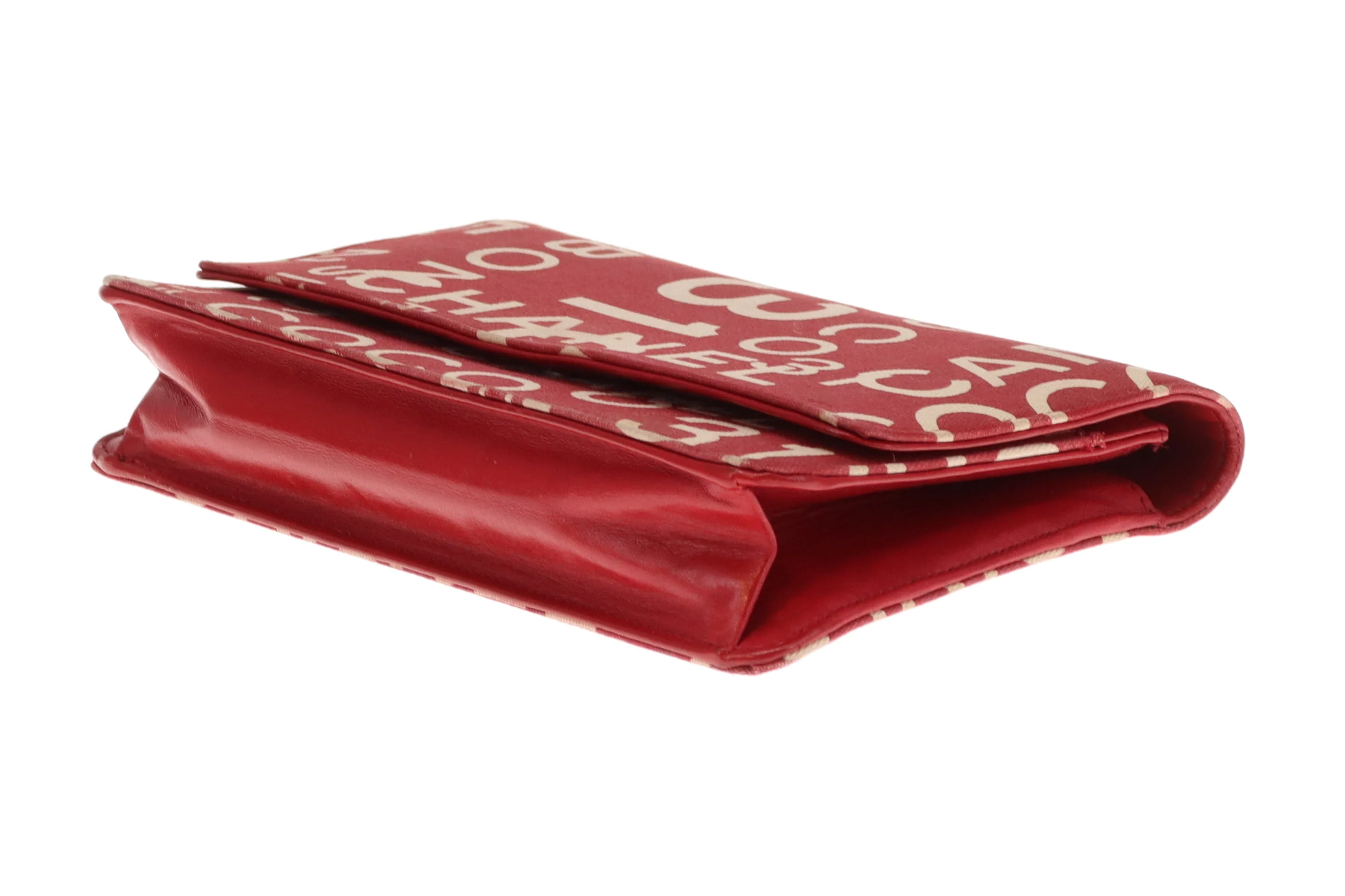 Chanel Wallet On Chain 31 Rue Cambon Red Canvas & Leather 2002/03 - Image 12