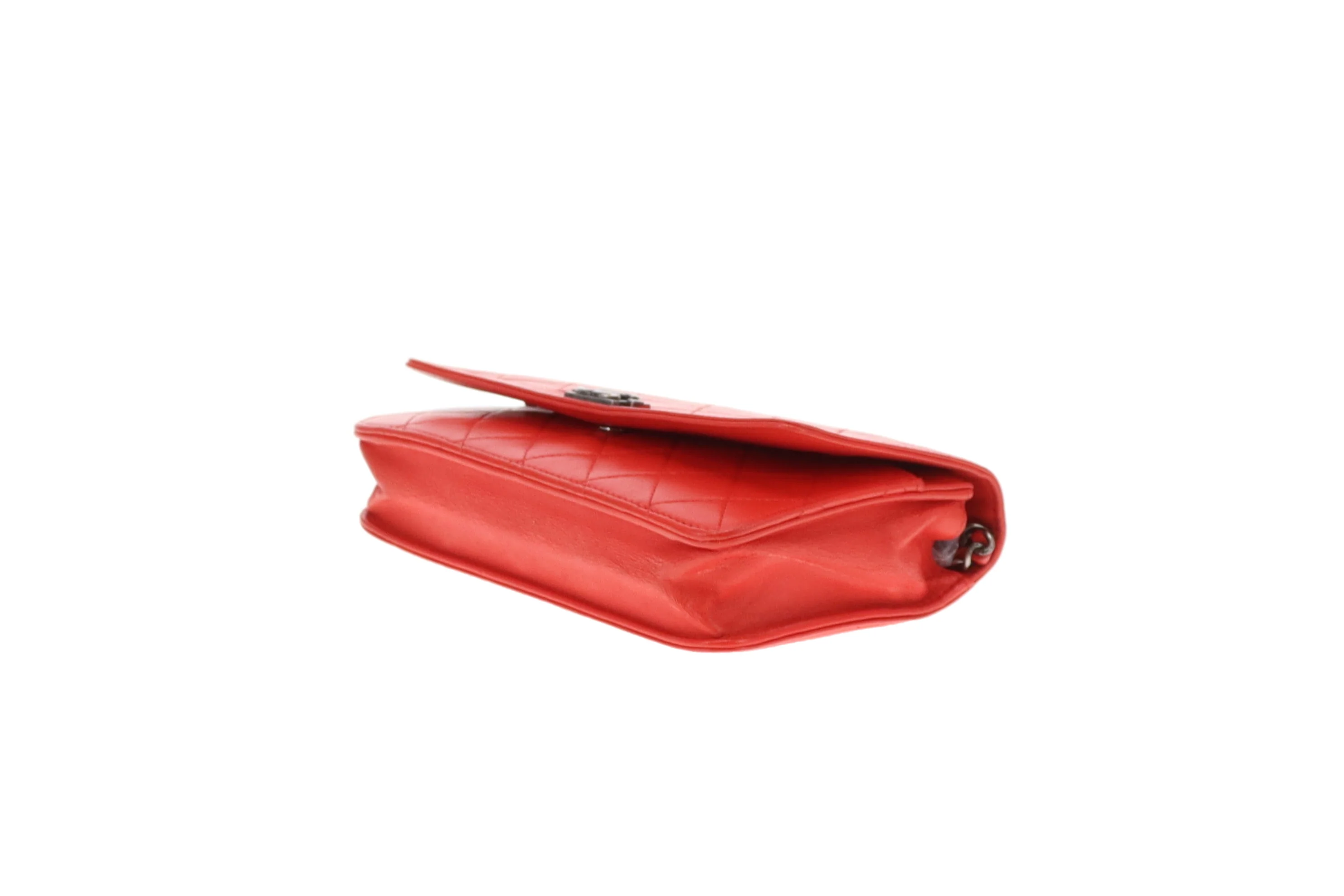 Chanel Wallet on Chain Boy Red 2014/15 - Image 13