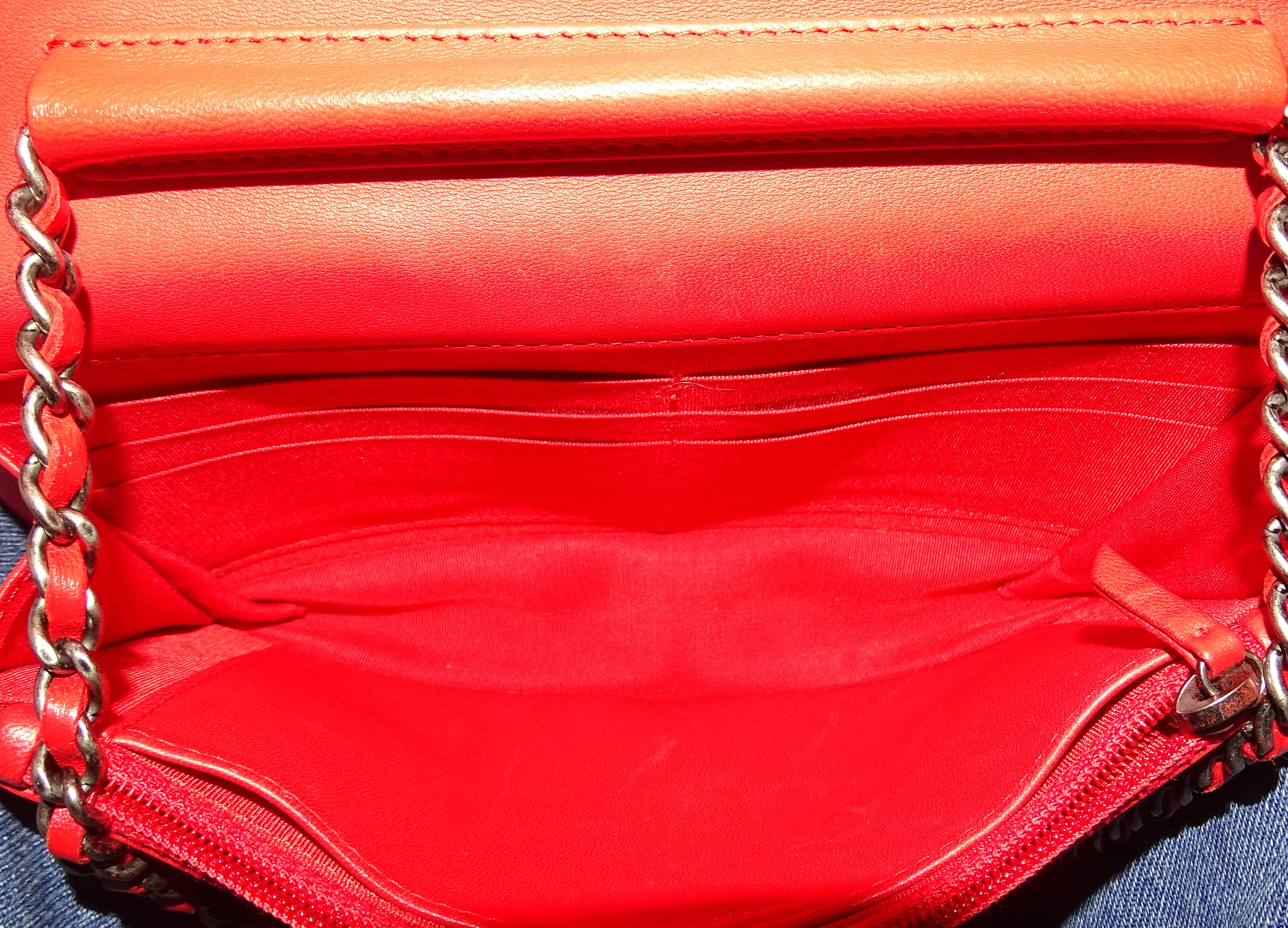 Chanel Wallet on Chain Boy Red 2014/15 - Image 15