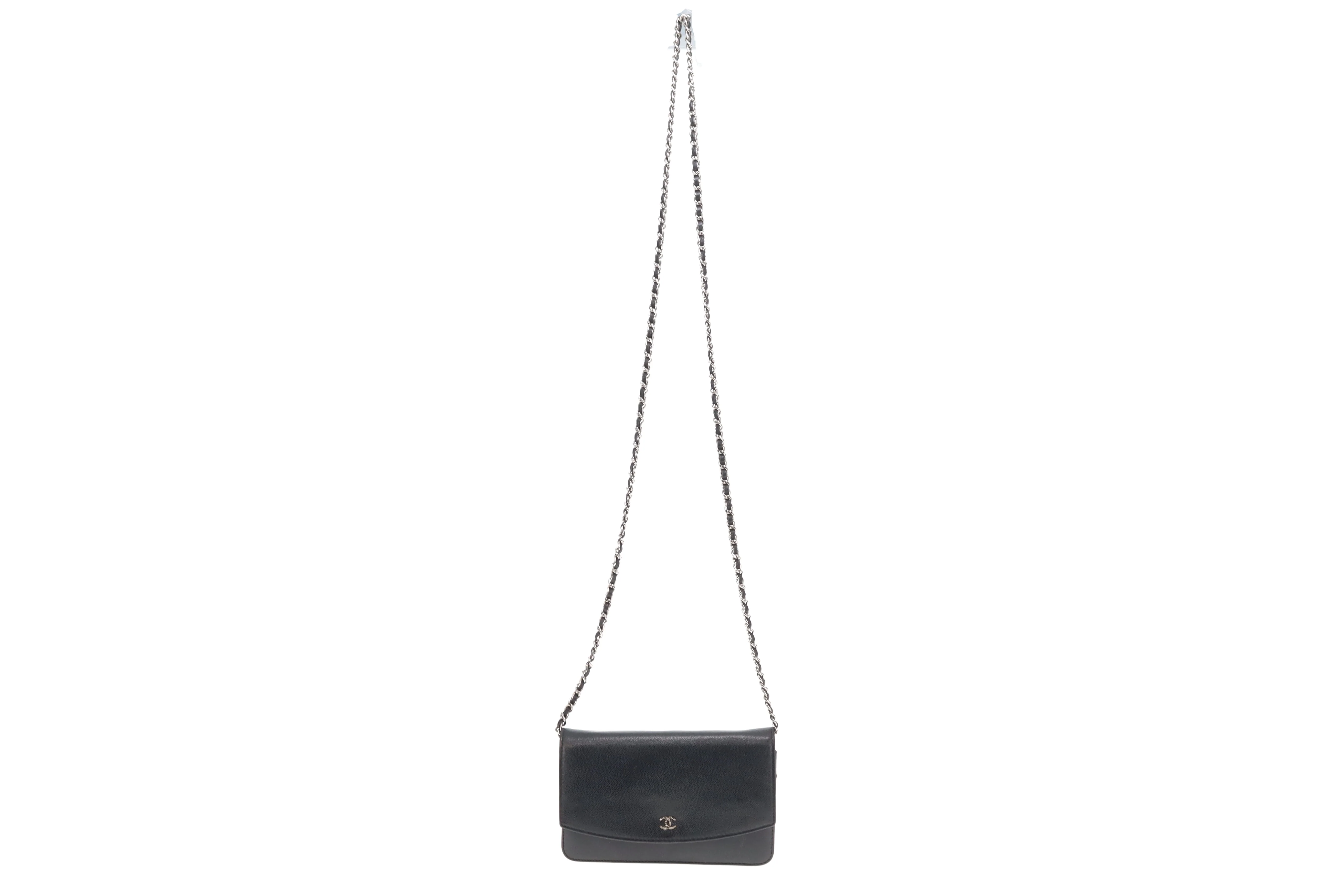 Chanel Wallet On Chain Navy Caviar Leather Silver Hardware 2013/14 - Image 3