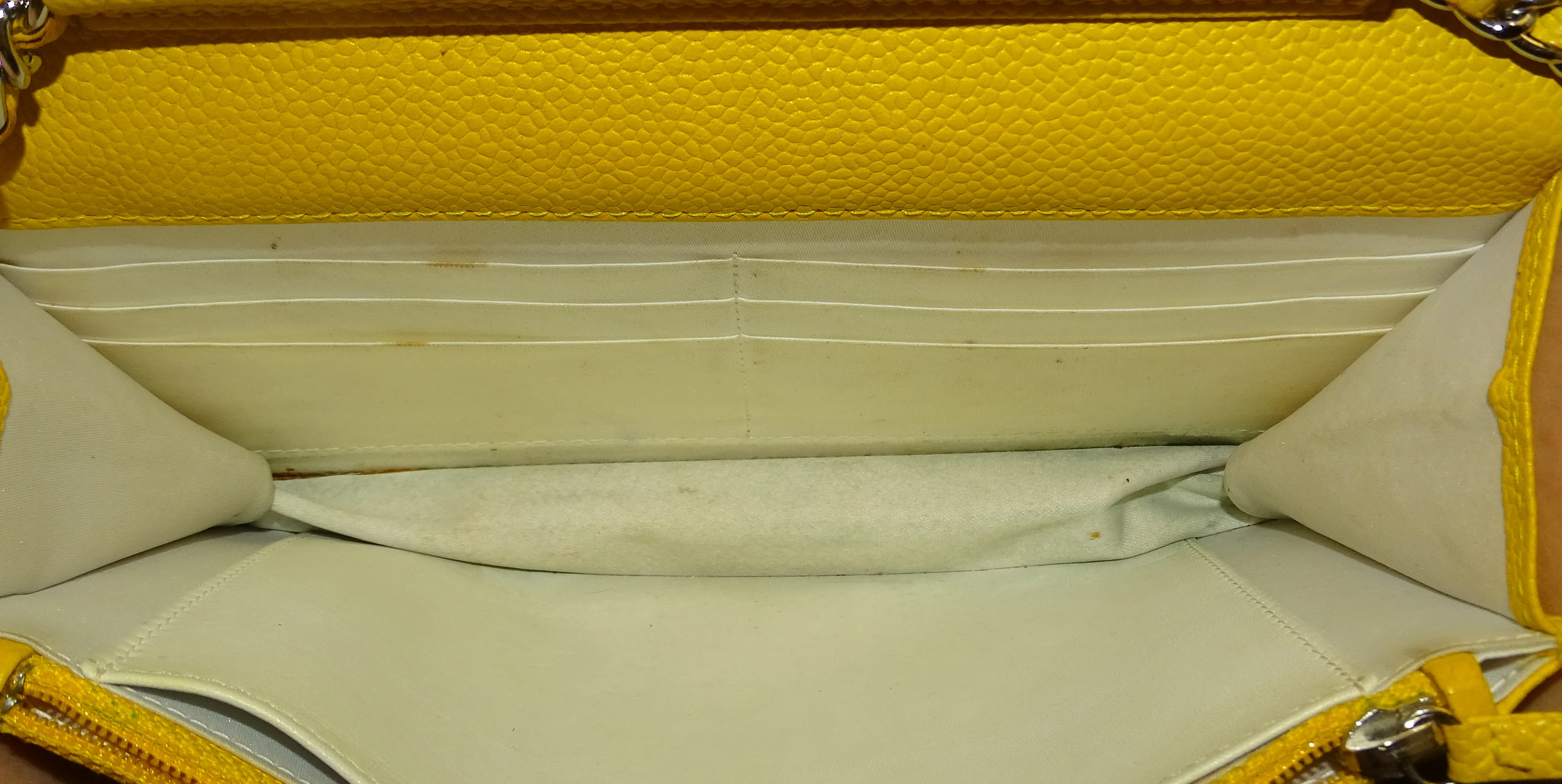 Chanel Wallet On Chain Timeless Caviar Yellow - Image 13