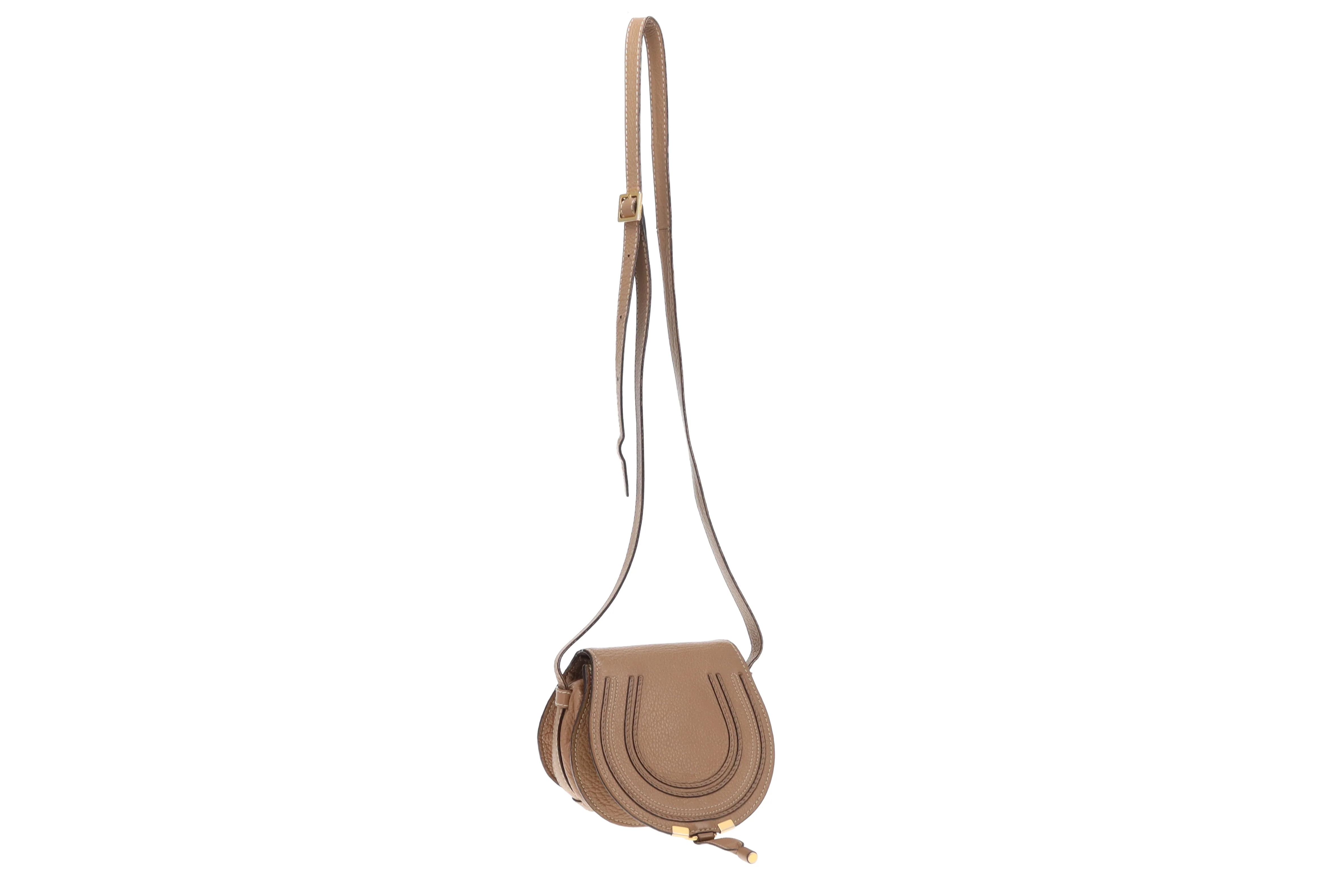 Chloe Marcie Crossbody Bag Brown Small - Image 4