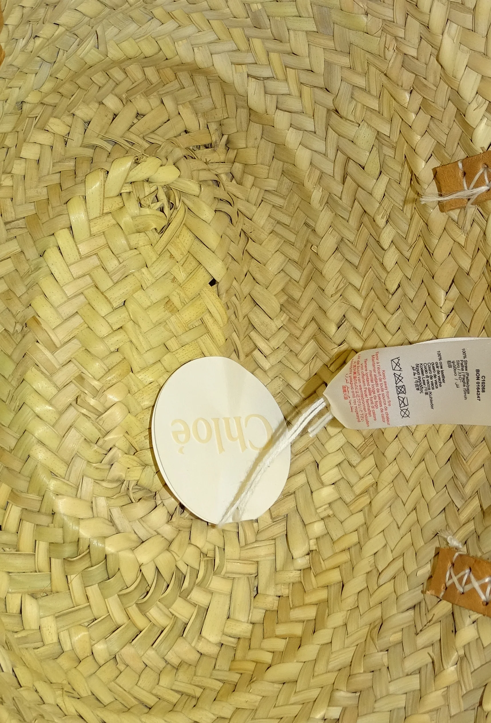 Chloe Raffia Small Tote - Image 9