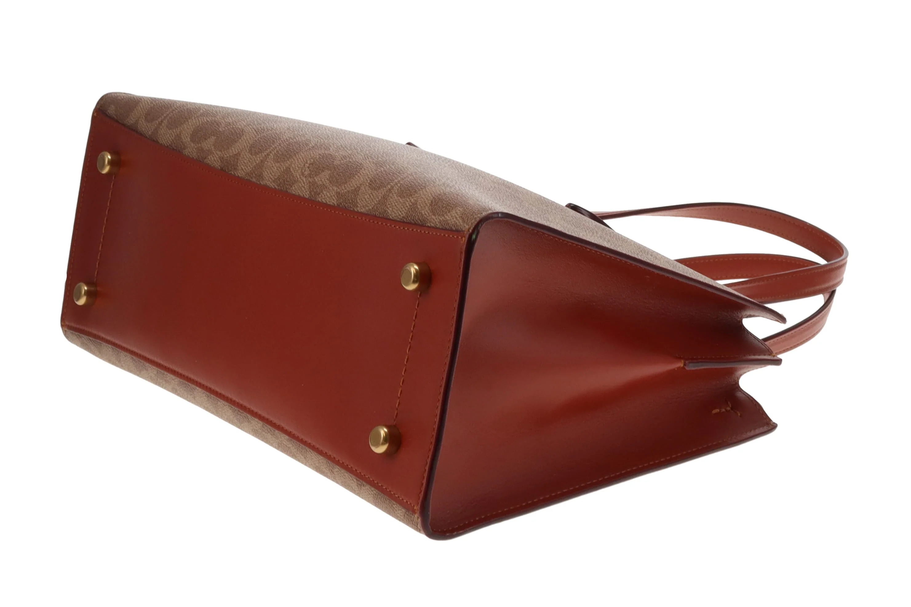 Coach Charlie Carryall Signature Canvas and Rust Leather - Image 12