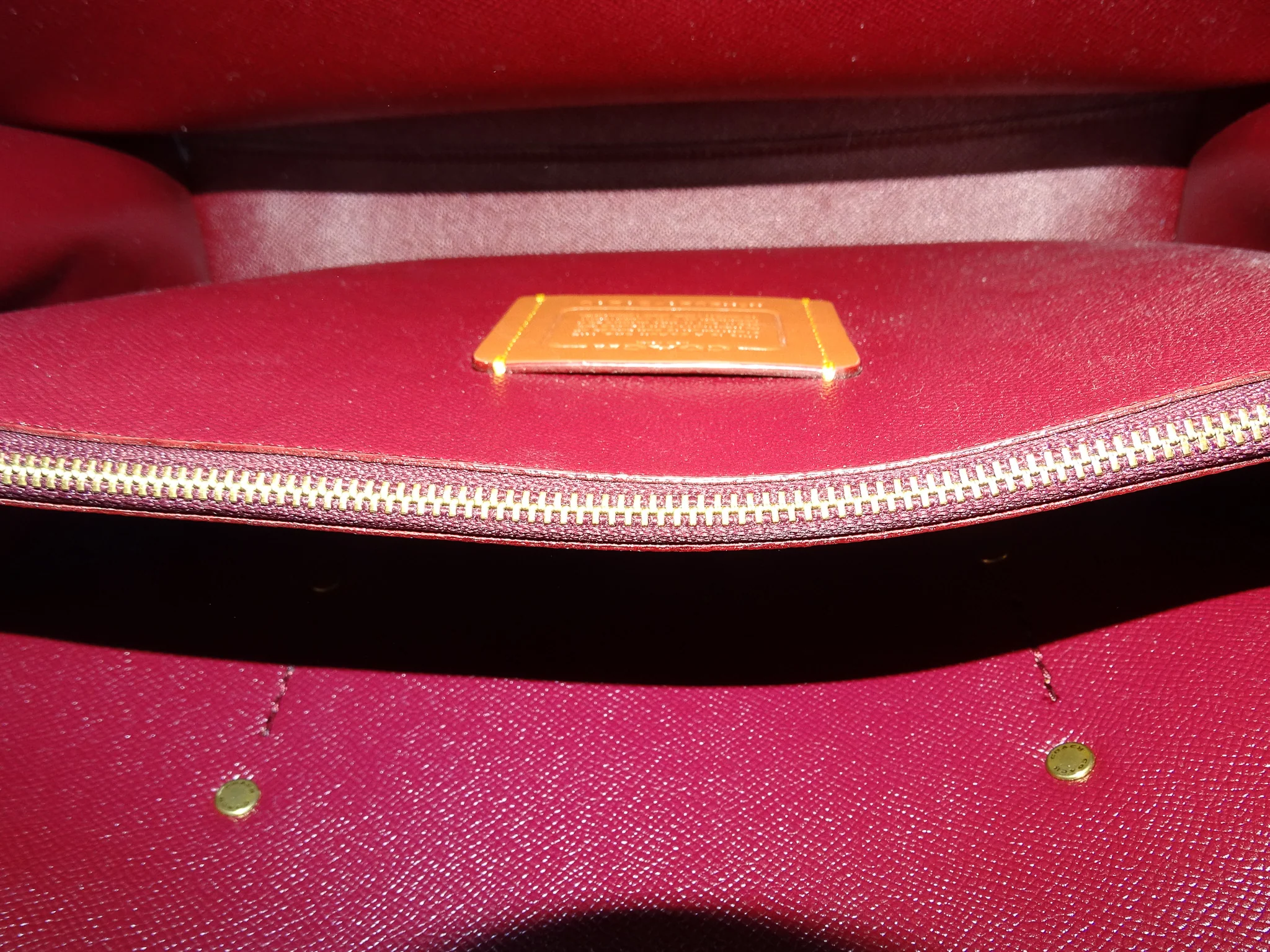 Coach Charlie Carryall Signature Canvas and Rust Leather - Image 15