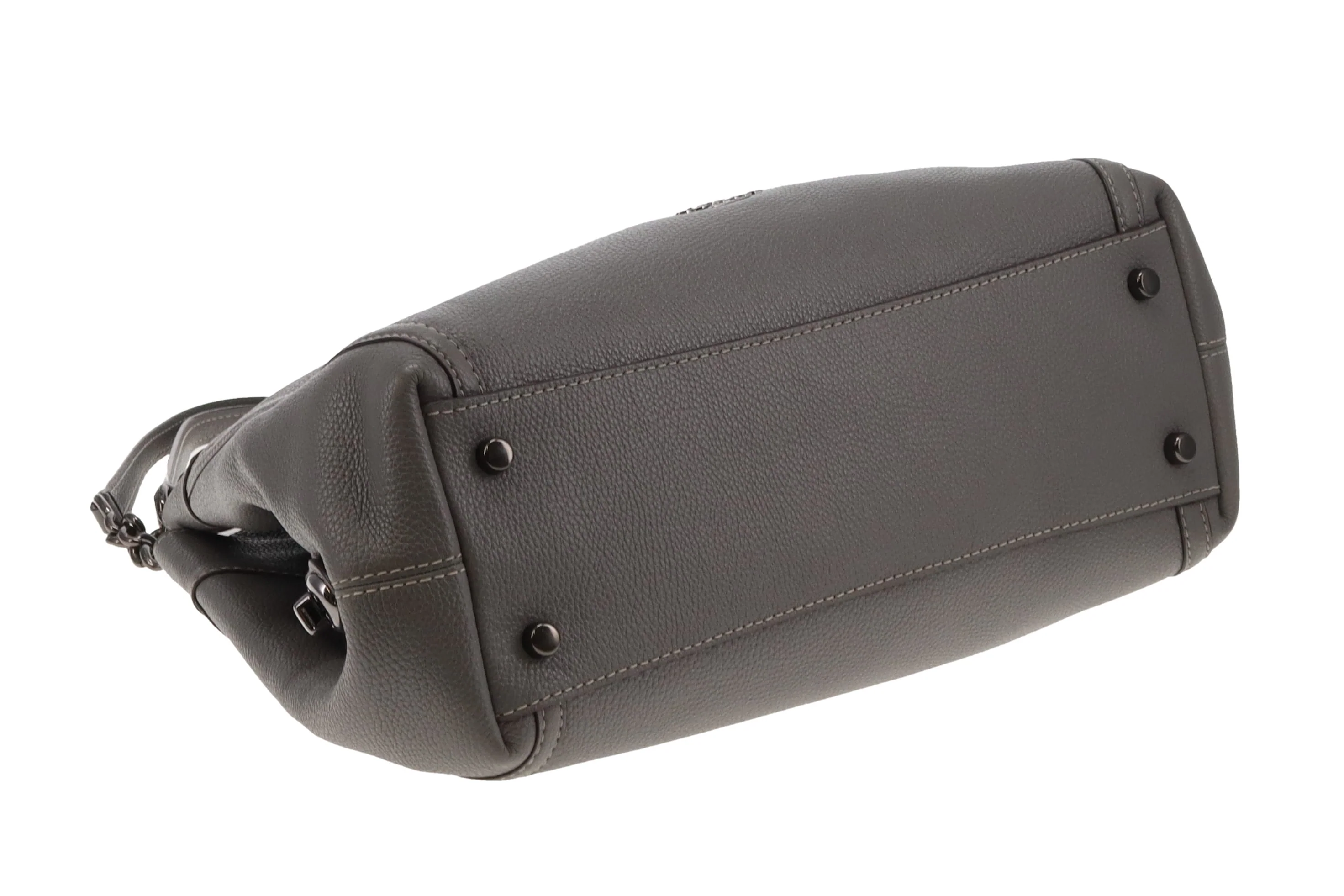 Coach Edie Turnlock Tote In Grey - Image 10