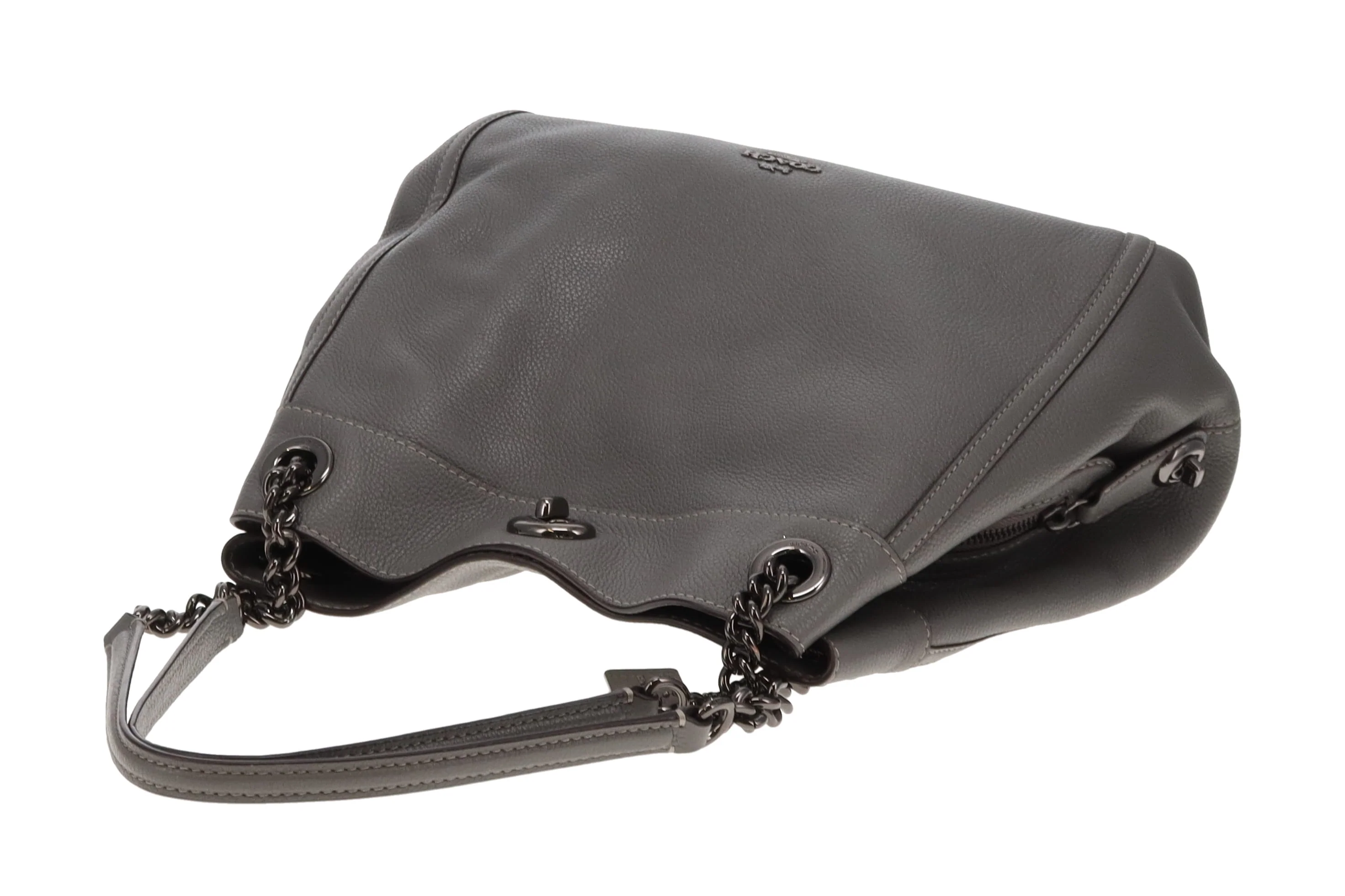 Coach Edie Turnlock Tote In Grey - Image 11