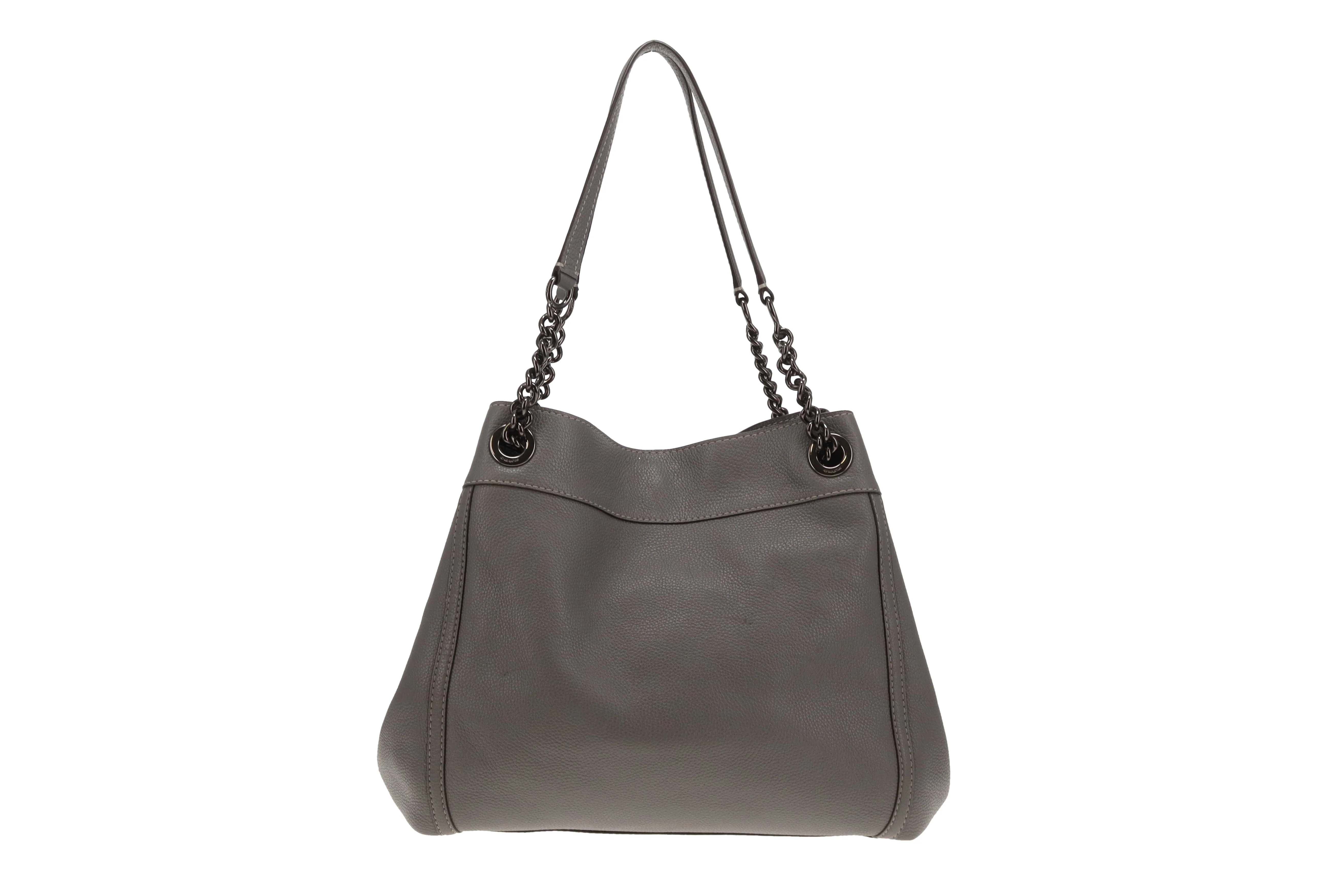 Coach Edie Turnlock Tote In Grey - Image 5