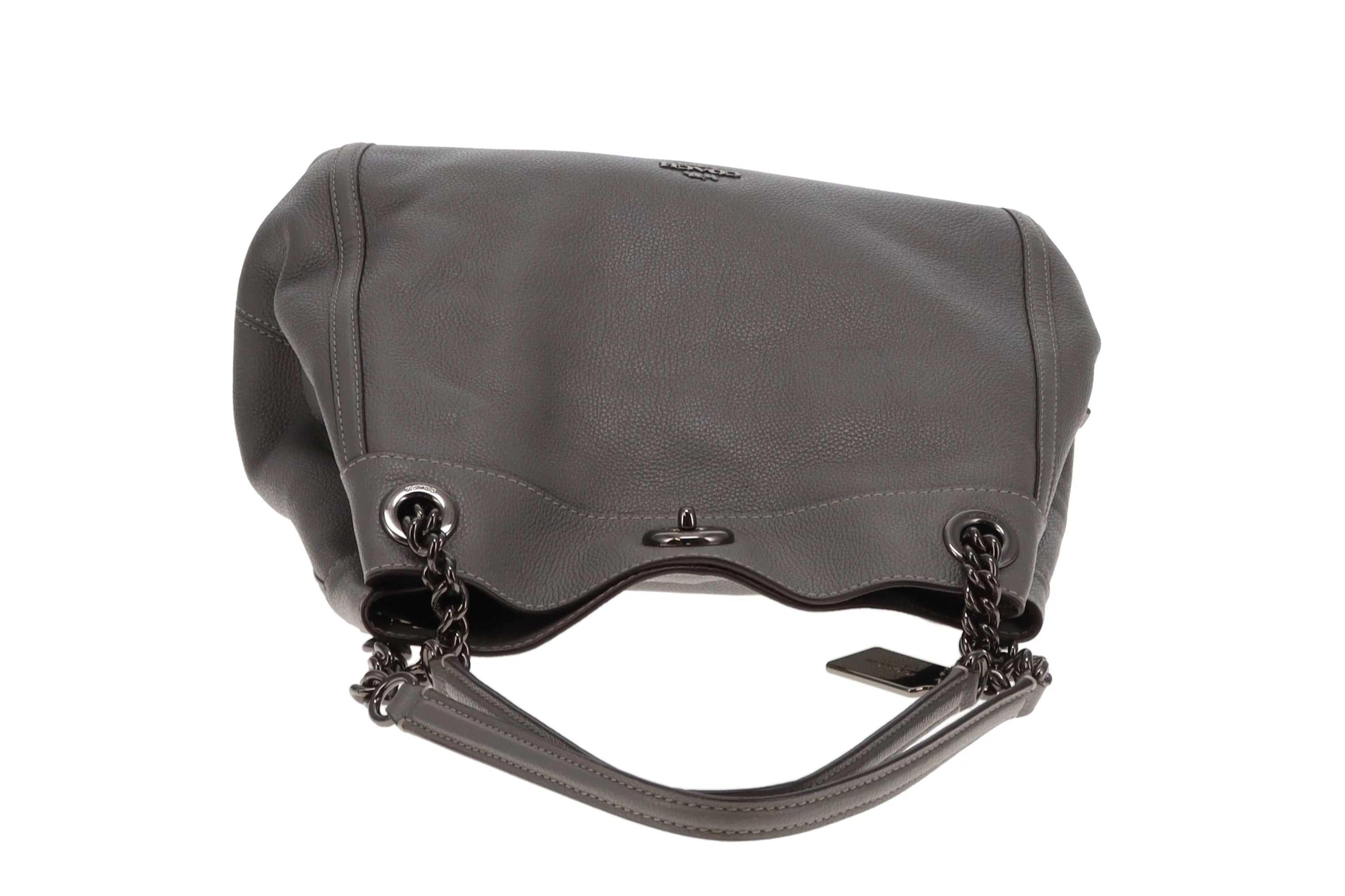Coach Edie Turnlock Tote In Grey - Image 7