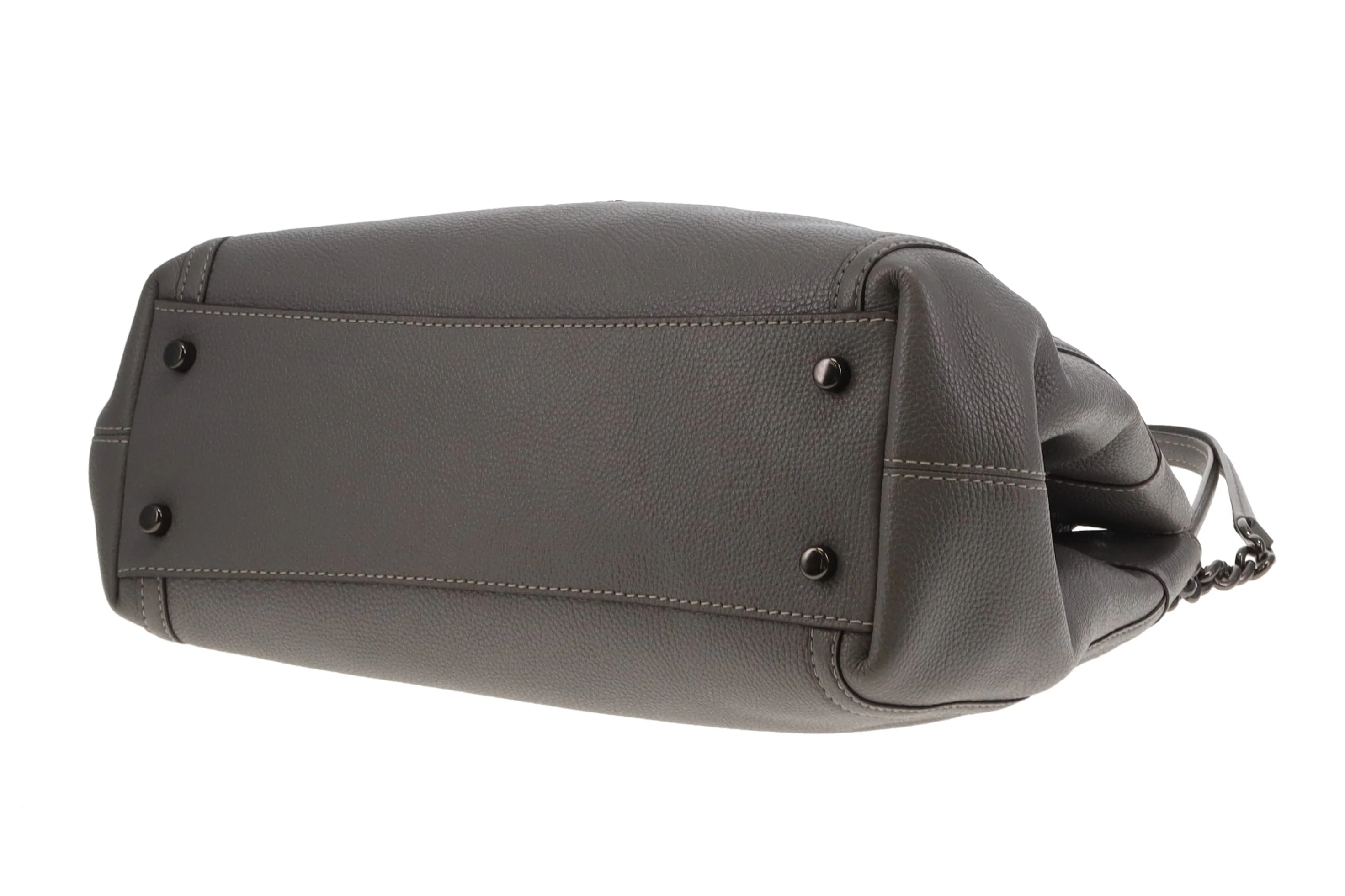 Coach Edie Turnlock Tote In Grey - Image 9