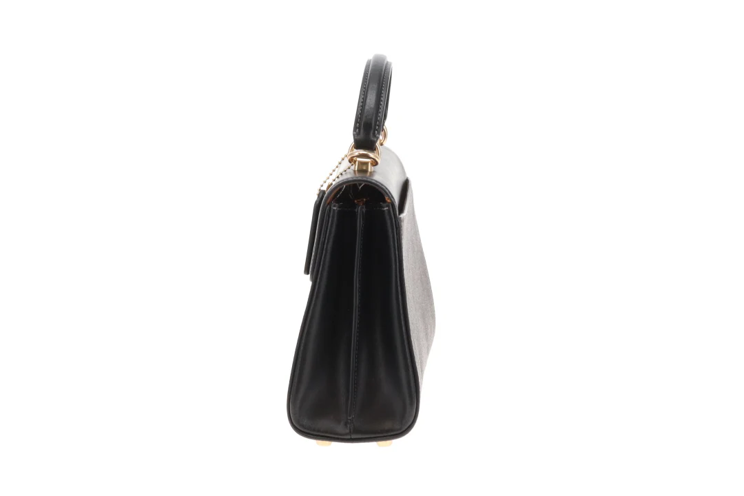 Coach Eliza Top Handle Bag In Brown Signature Canvas & Leather - Image 6