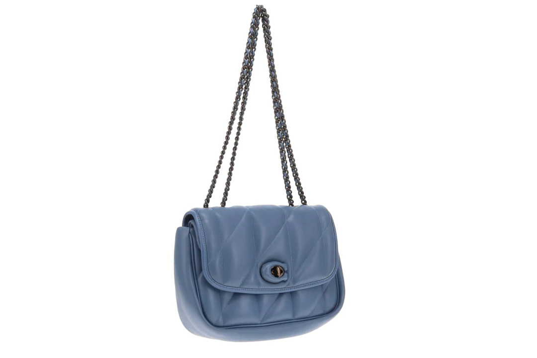 Coach Madison Quilted Pillow Shoulder Bag Blue - Image 3