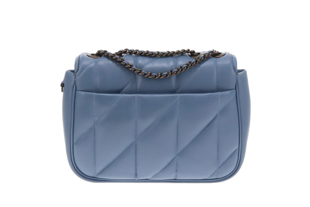 Coach Madison Quilted Pillow Shoulder Bag Blue - Image 6