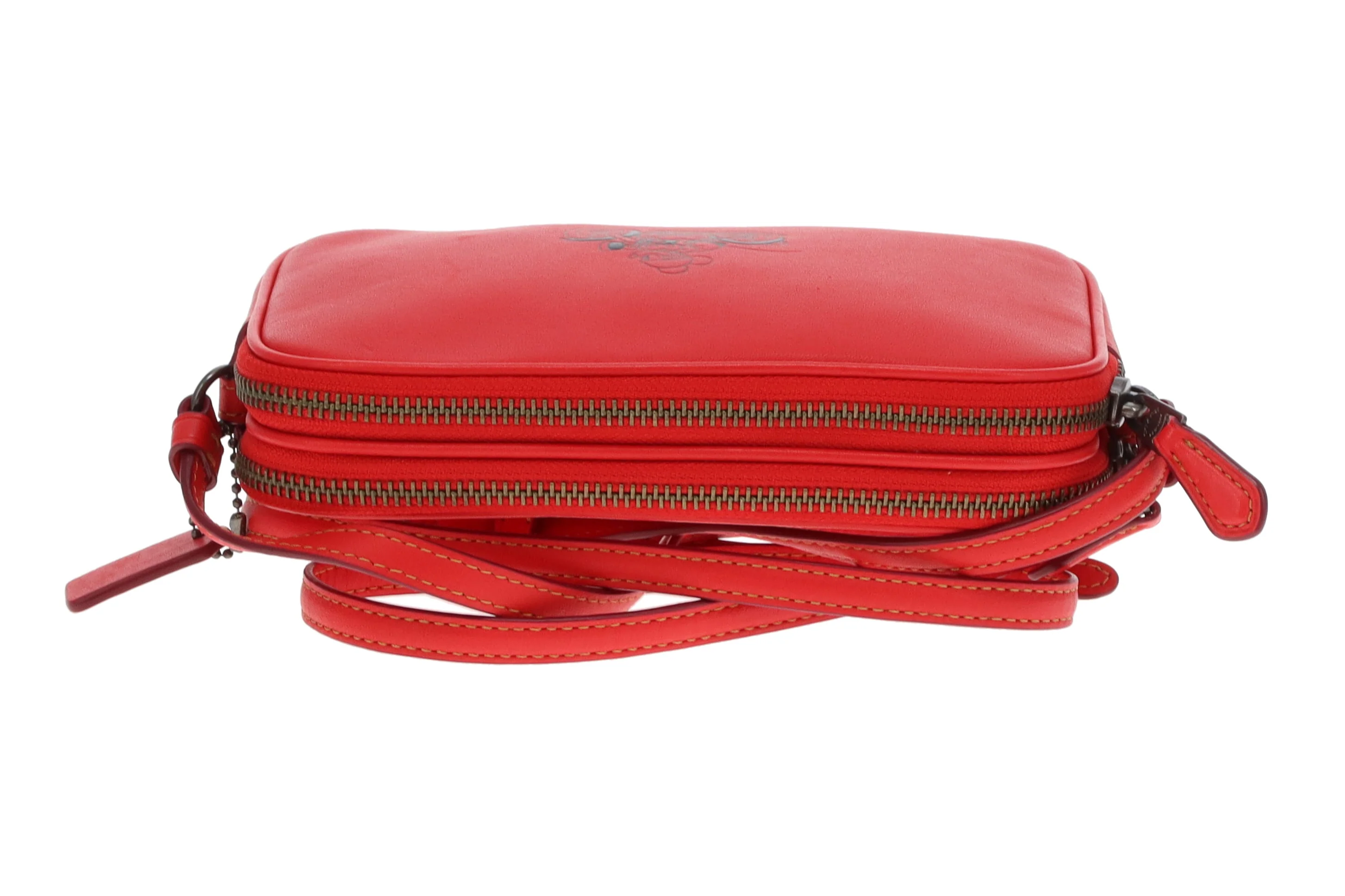 Coach X Disney Mickey Mouse Crossbody Bag Red - Image 7
