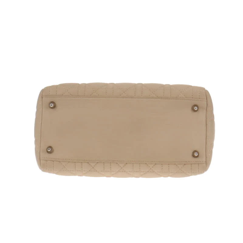 Dior Lady Dior Beige Cannage Calfskin Medium With Strap 2007 - Image 12